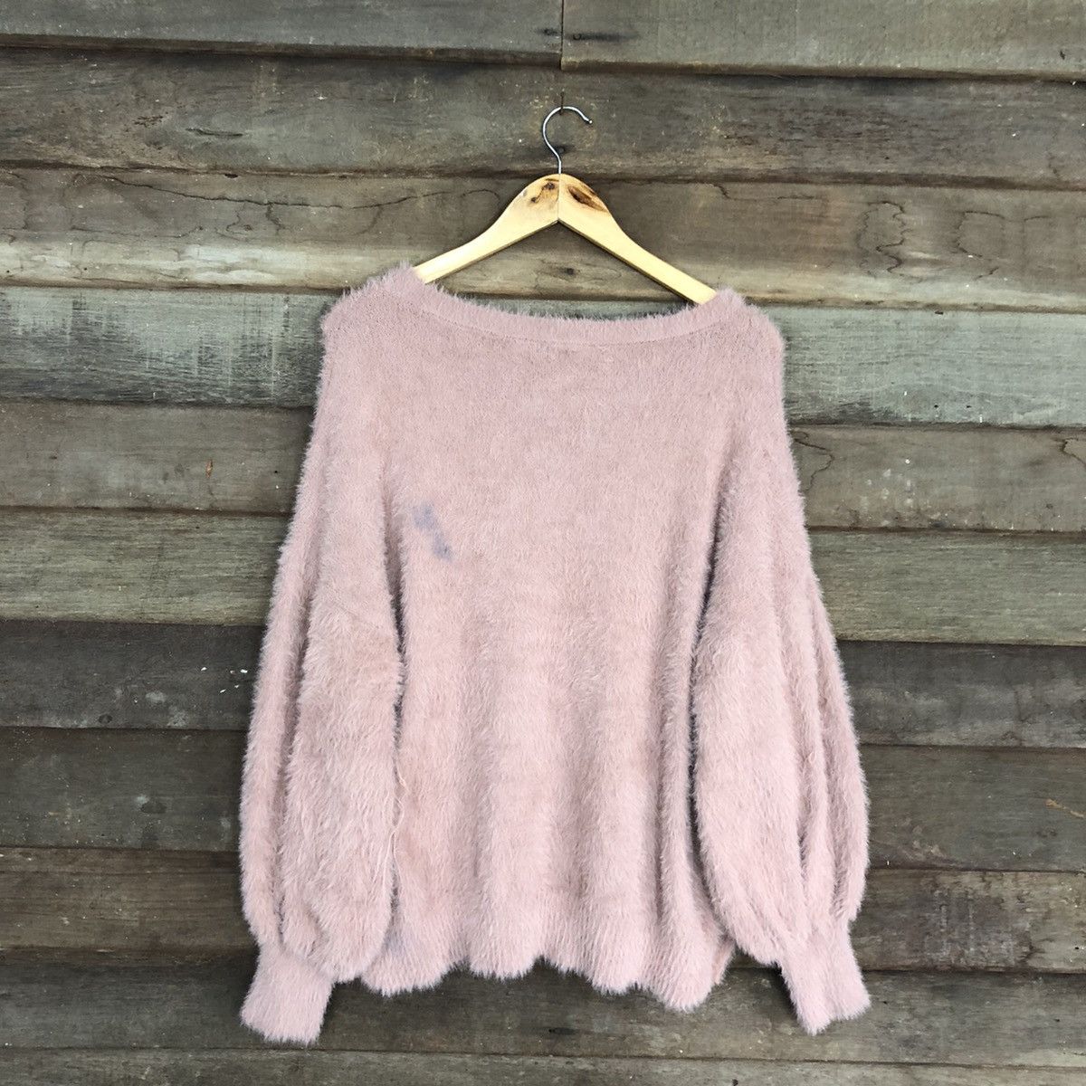 Homespun Knitwear Earth Music & Ecology Purple Mohair Knitwear #c1168 Size L / US 10 / IT 46 - 11 Thumbnail