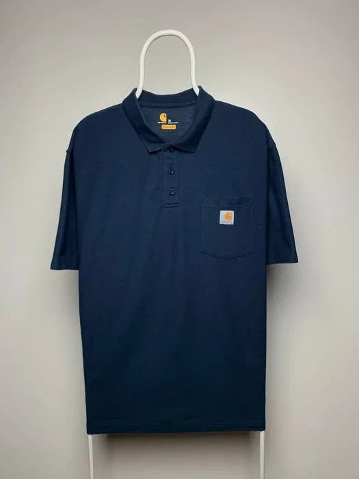 Carhartt Carhartt wip polos vintage T-shirt size XL navy patch Size US XL / EU 56 / 4 - 1 Thumbnail