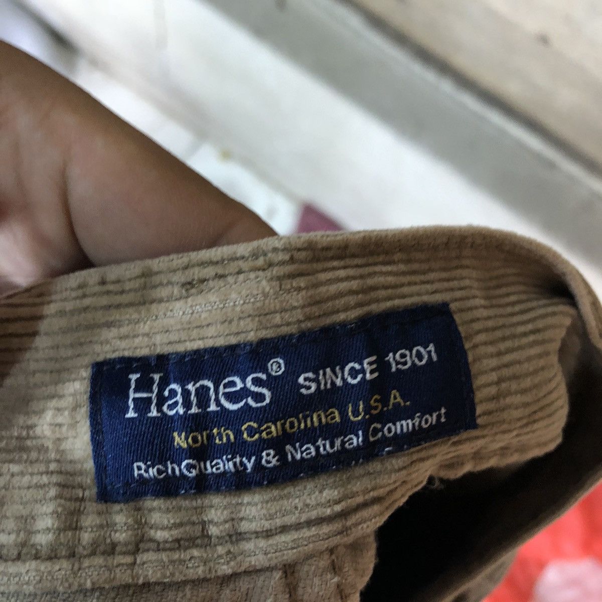 Hanes DL Vtg Hanes Brown Conduroi Denim Pants #5431 Size US 30 / EU 46 - 10 Thumbnail