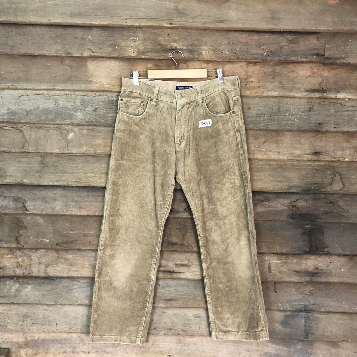 Hanes DL Vtg Hanes Brown Conduroi Denim Pants #5431 Size US 30 / EU 46 - 1 Thumbnail