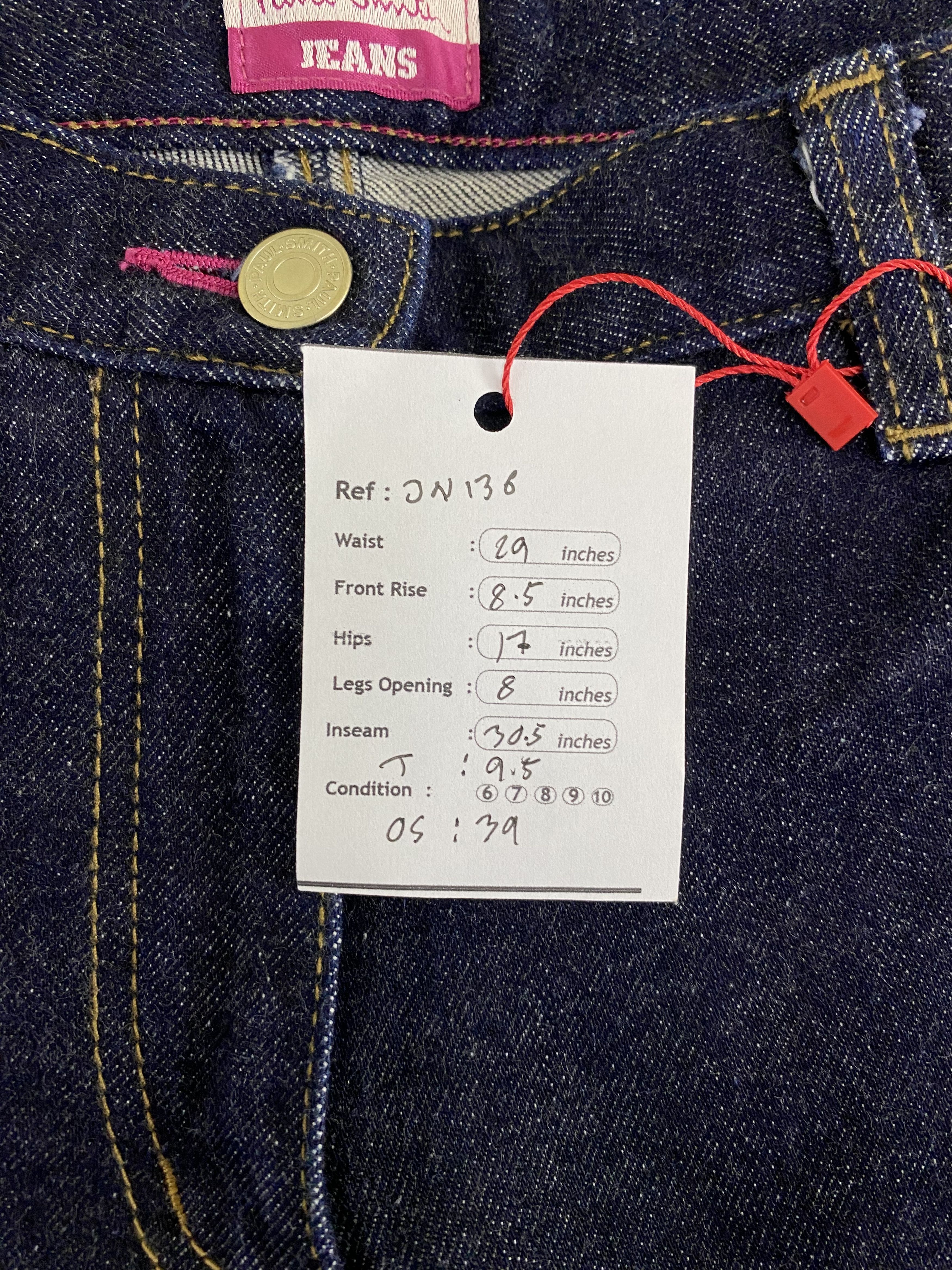 Paul Smith Paul Smith Basic Dark Blue Denim Jean Size 29" - 14 Thumbnail