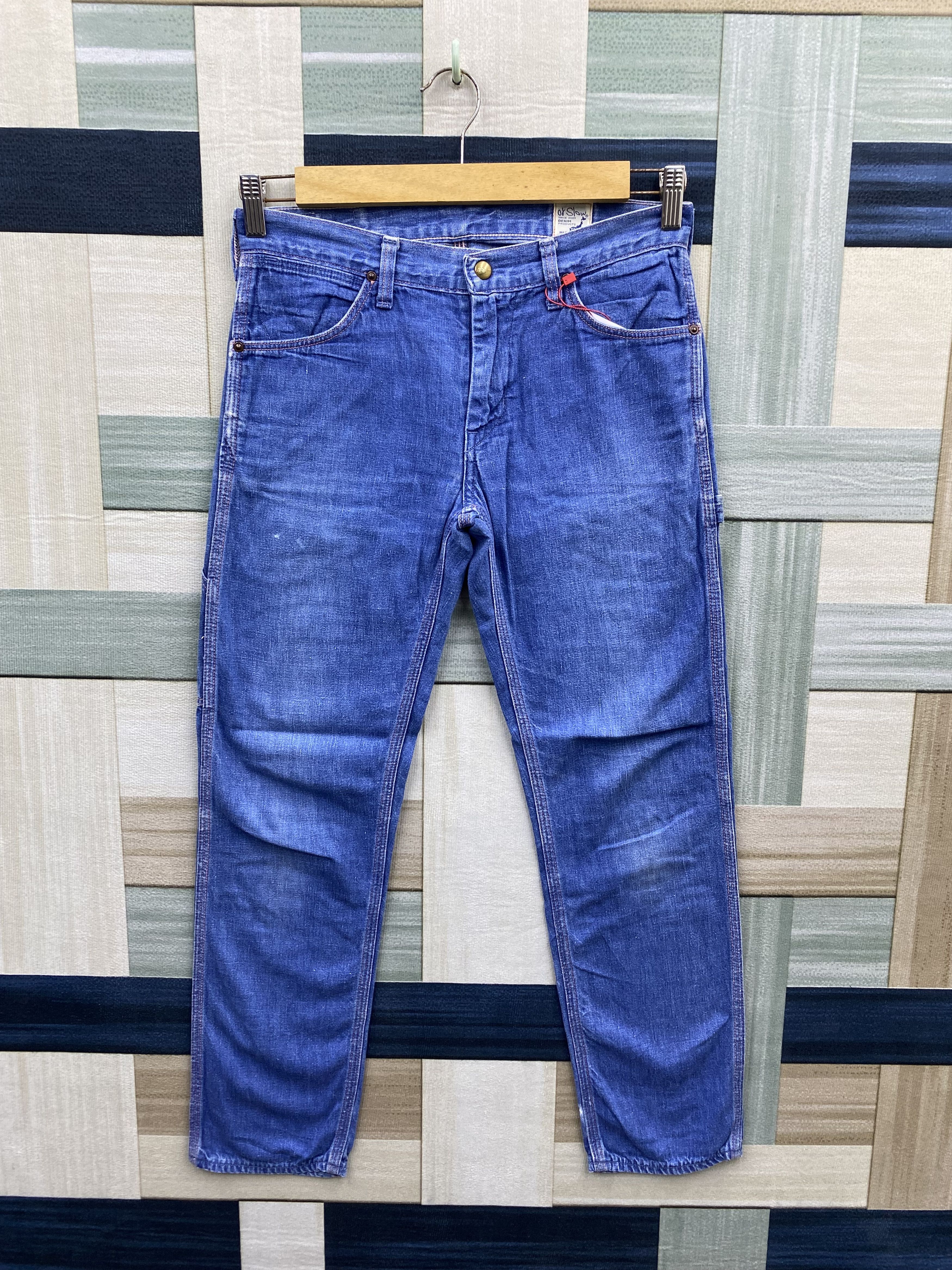 Orslow Japanese Brand Orslow Carpenter Slim Fit Denim Jean Size US 29 - 1 Thumbnail