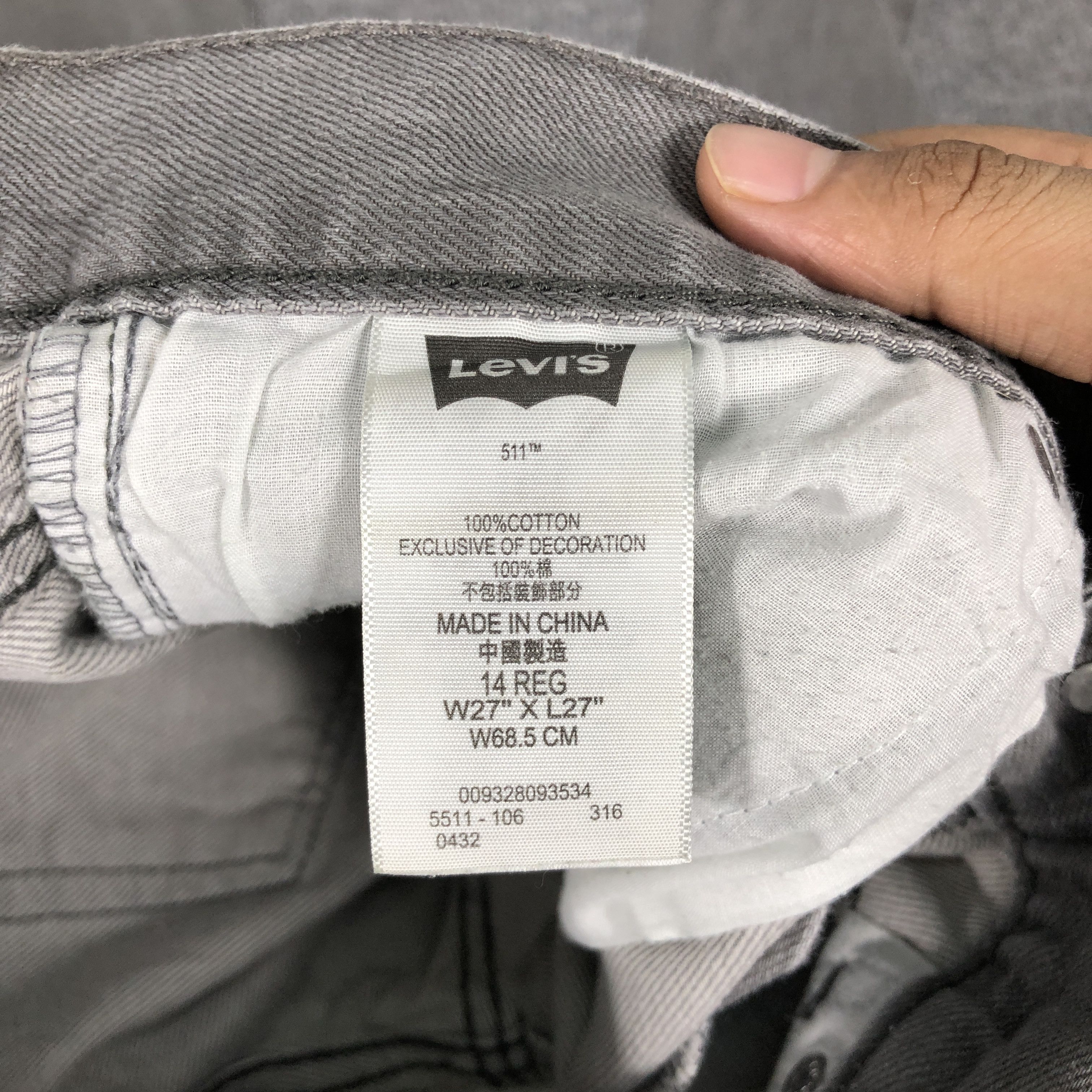 Levi's Vintage Y2K Levi's 511 14Reg Slim Fit Faded Jean Size US 27 - 16 Thumbnail