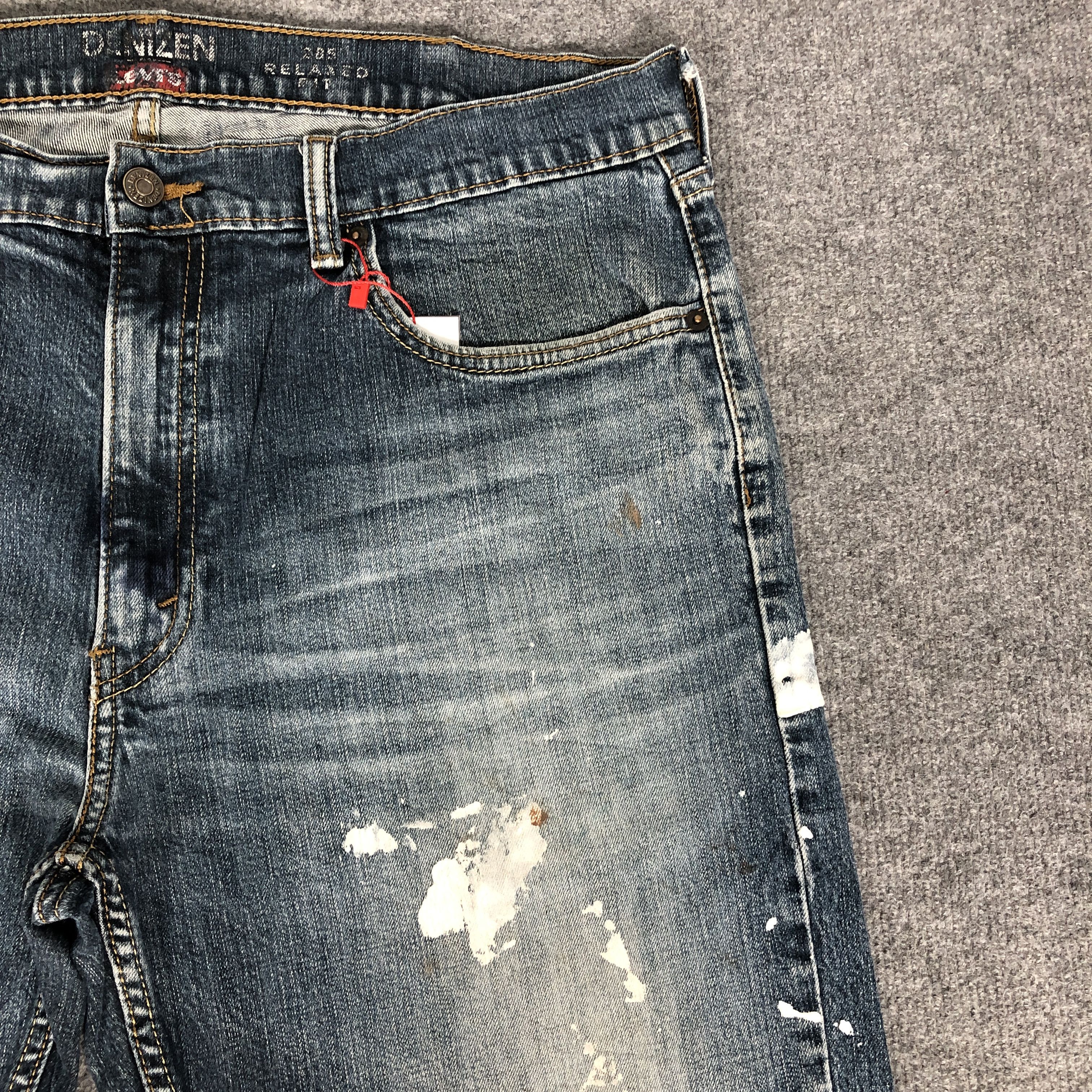 Levi's Levi's Denizen 205 Paint Splatter Dirty Faded Blue Jean Size US 38 / EU 54 - 7 Thumbnail
