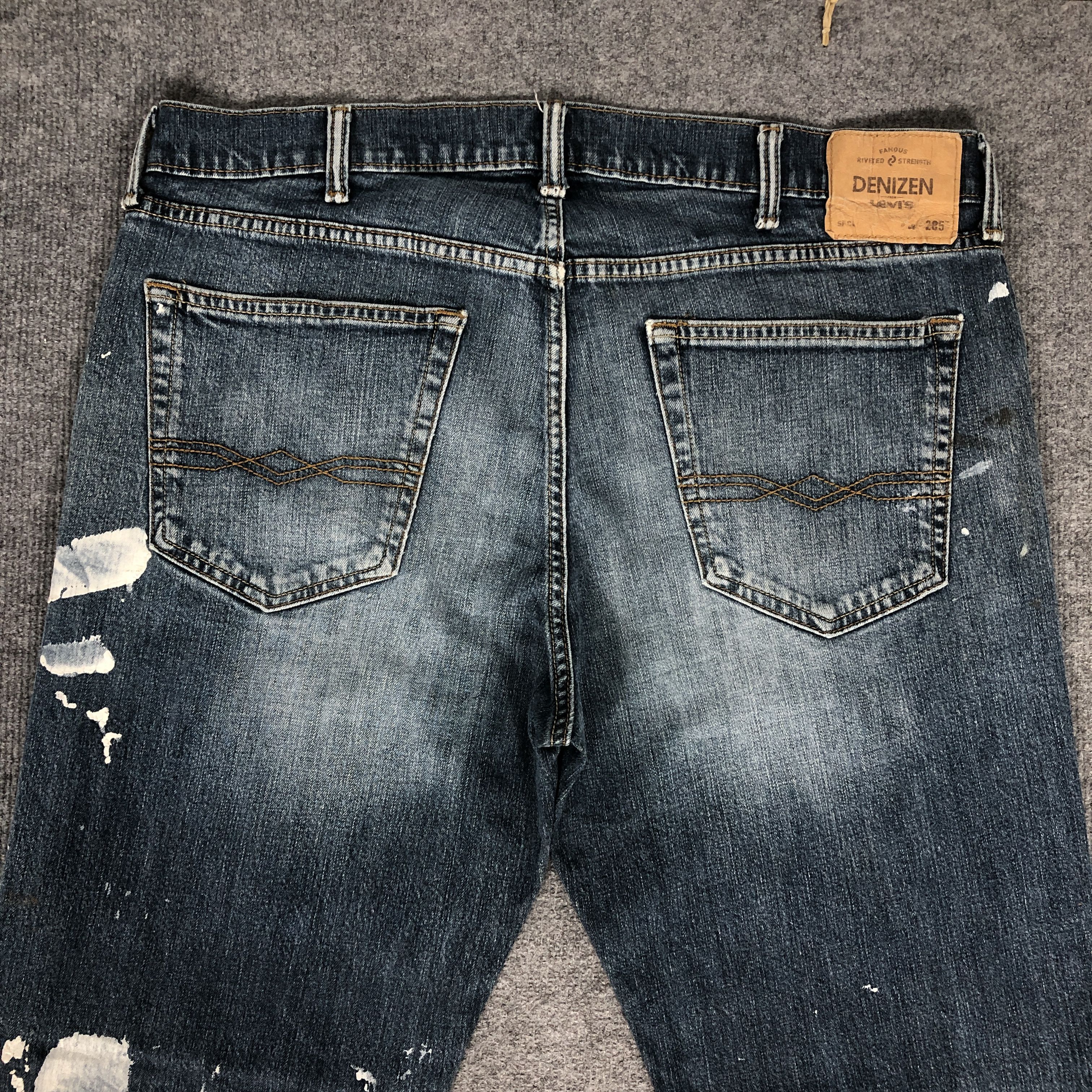 Levi's Levi's Denizen 205 Paint Splatter Dirty Faded Blue Jean Size US 38 / EU 54 - 4 Thumbnail
