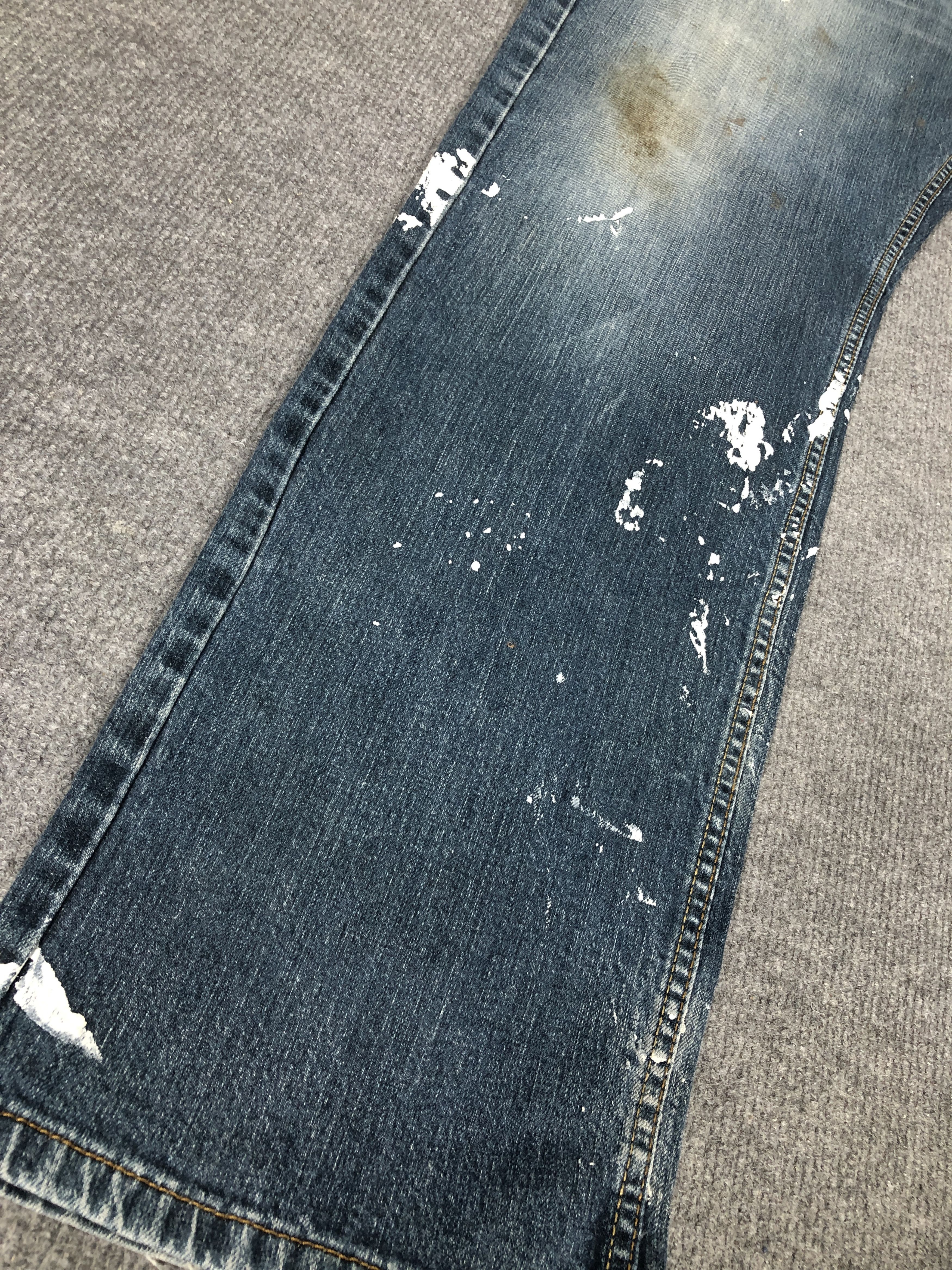 Levi's Levi's Denizen 205 Paint Splatter Dirty Faded Blue Jean Size US 38 / EU 54 - 10 Thumbnail