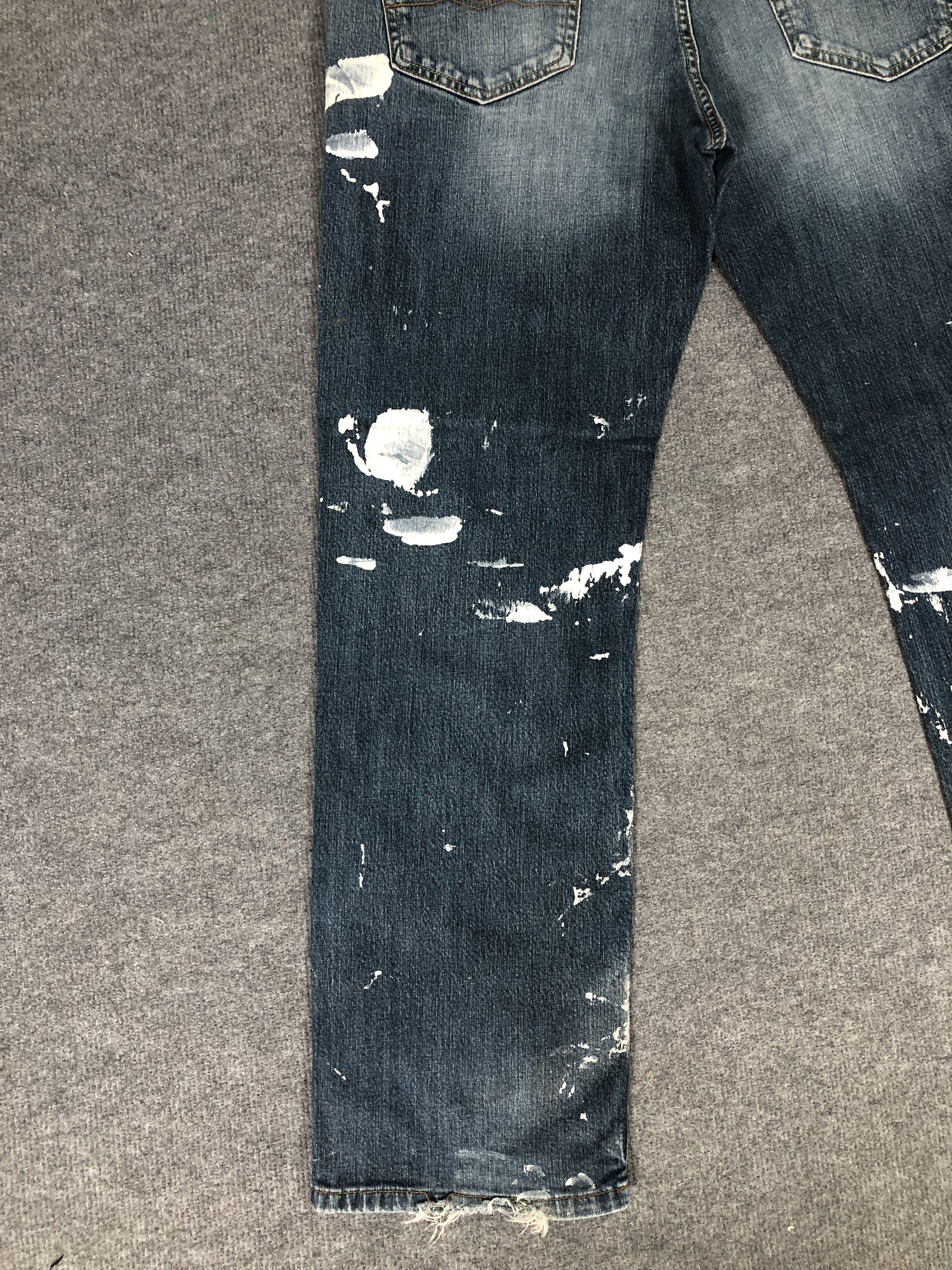 Levi's Levi's Denizen 205 Paint Splatter Dirty Faded Blue Jean Size US 38 / EU 54 - 12 Thumbnail