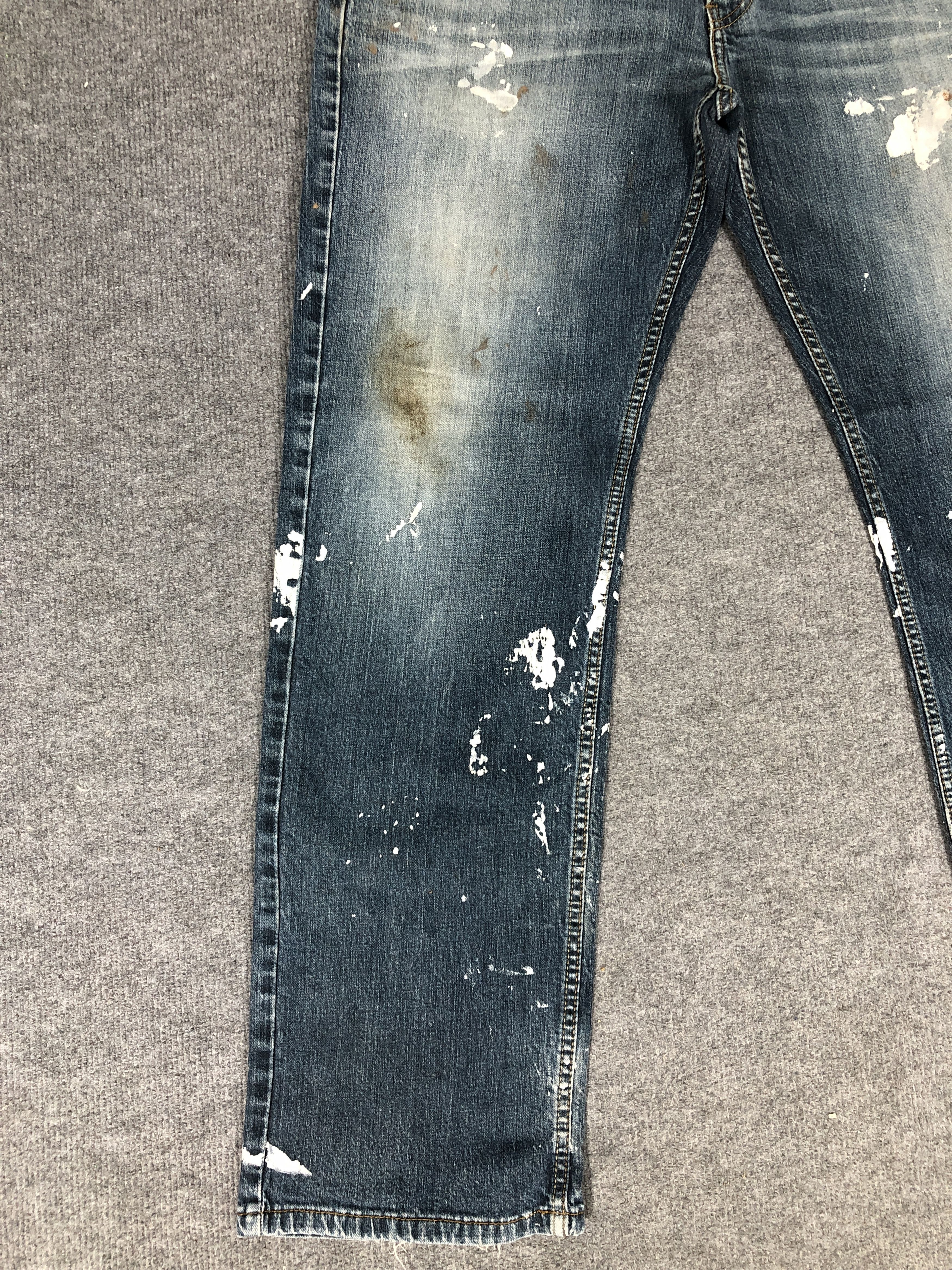 Levi's Levi's Denizen 205 Paint Splatter Dirty Faded Blue Jean Size US 38 / EU 54 - 8 Thumbnail