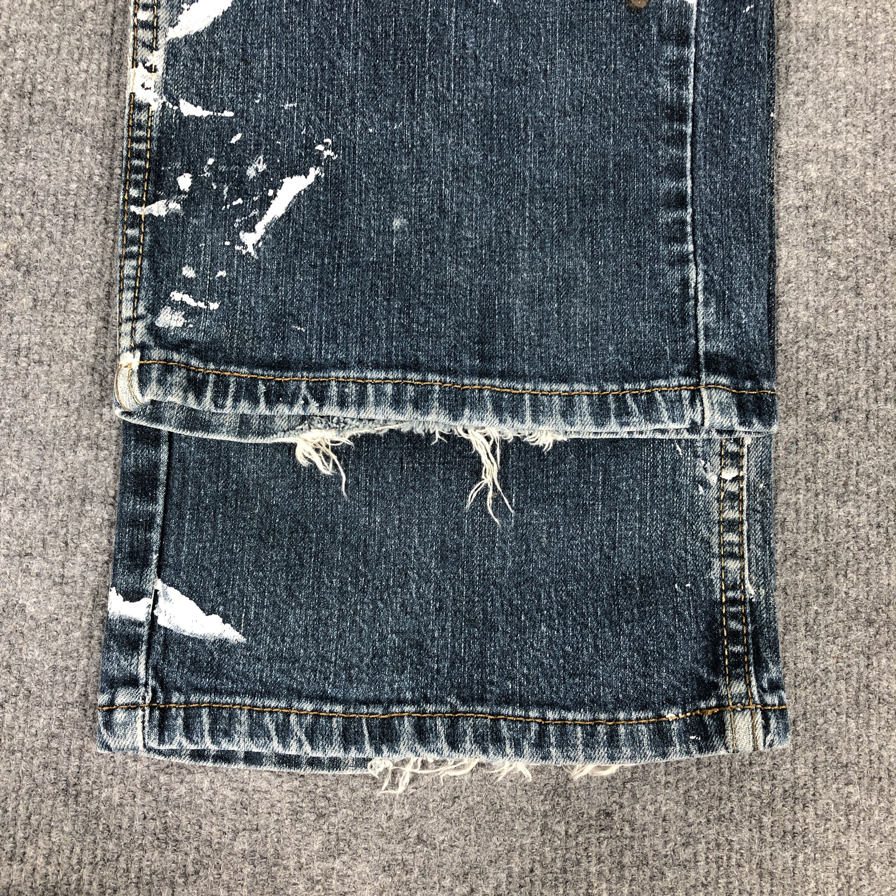 Levi's Levi's Denizen 205 Paint Splatter Dirty Faded Blue Jean Size US 38 / EU 54 - 15 Thumbnail