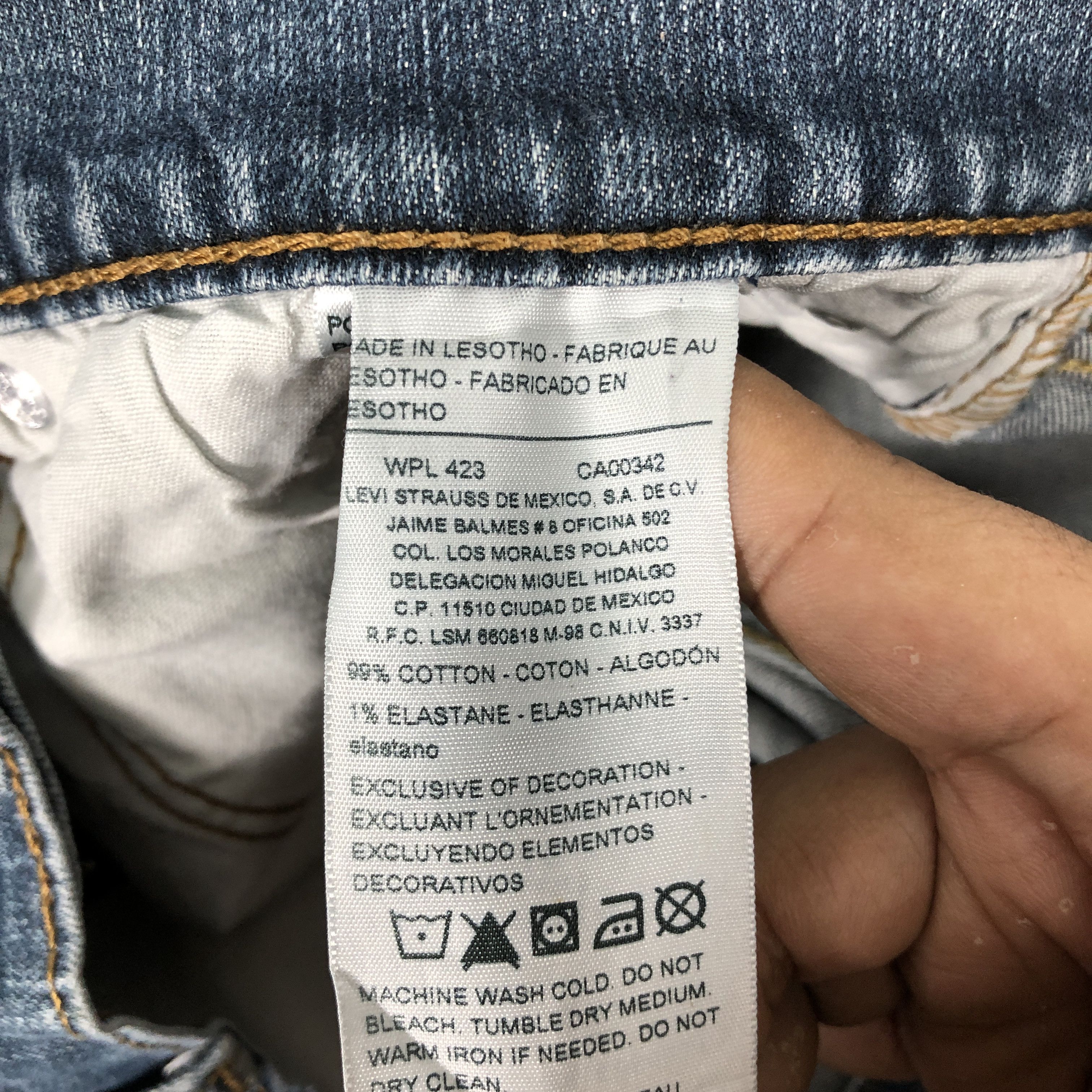 Levi's Levi's Denizen 205 Paint Splatter Dirty Faded Blue Jean Size US 38 / EU 54 - 20 Thumbnail