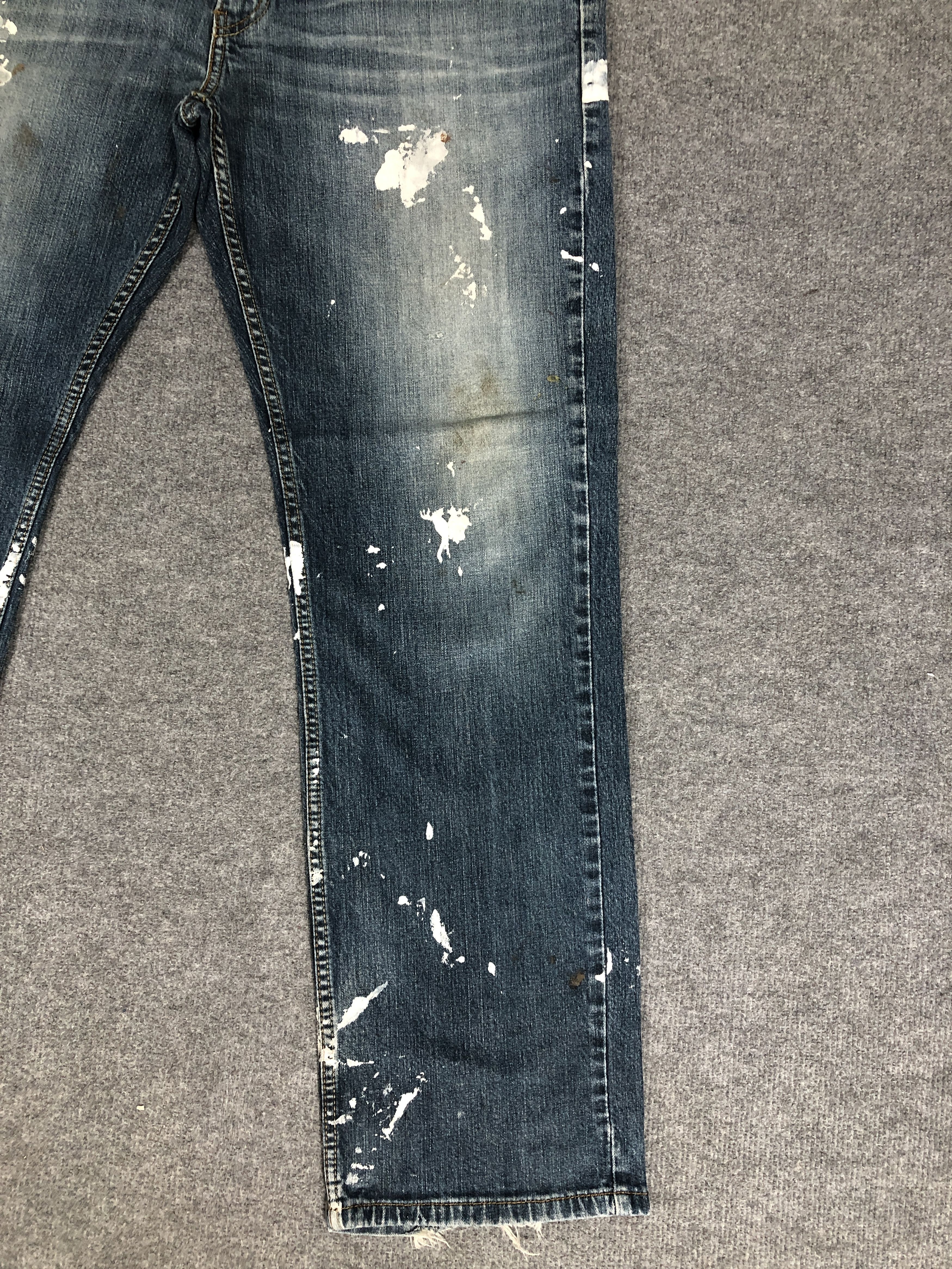 Levi's Levi's Denizen 205 Paint Splatter Dirty Faded Blue Jean Size US 38 / EU 54 - 9 Thumbnail