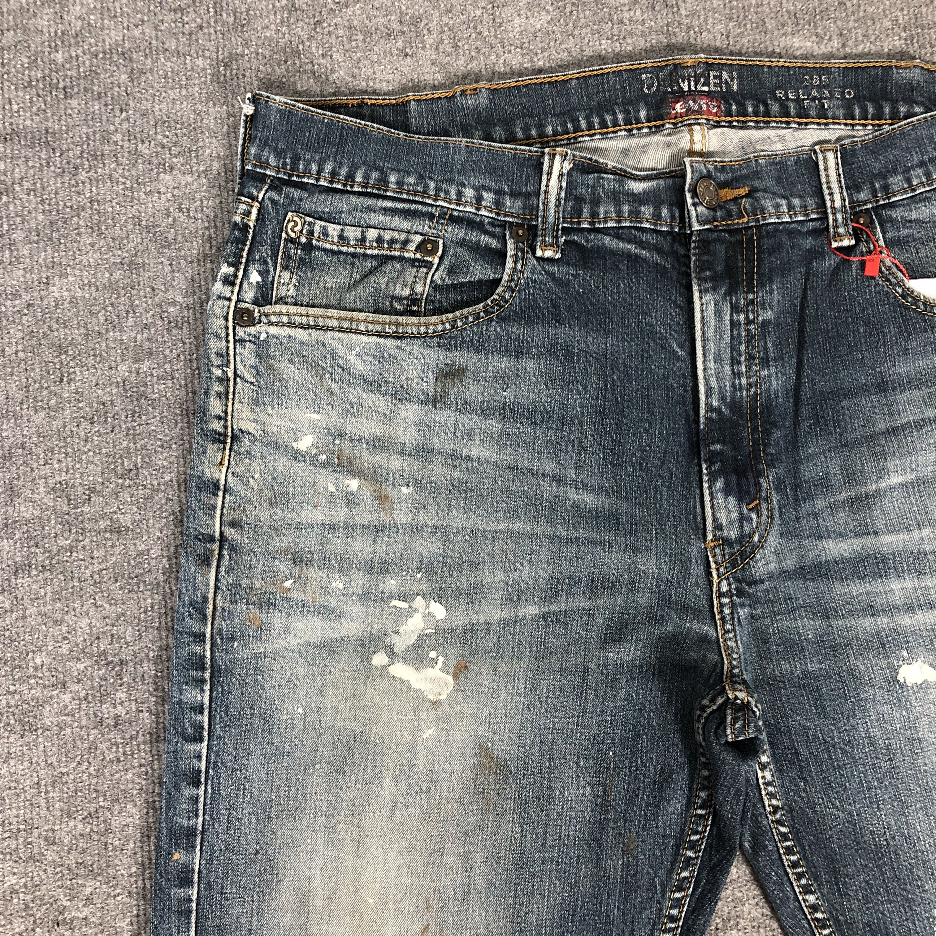 Levi's Levi's Denizen 205 Paint Splatter Dirty Faded Blue Jean Size US 38 / EU 54 - 6 Thumbnail