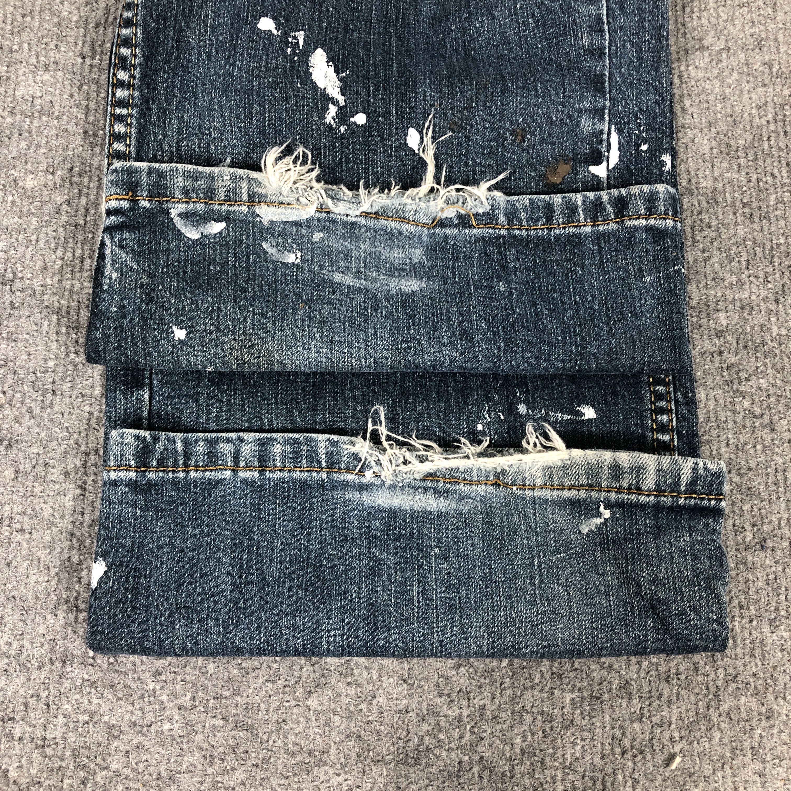 Levi's Levi's Denizen 205 Paint Splatter Dirty Faded Blue Jean Size US 38 / EU 54 - 16 Thumbnail