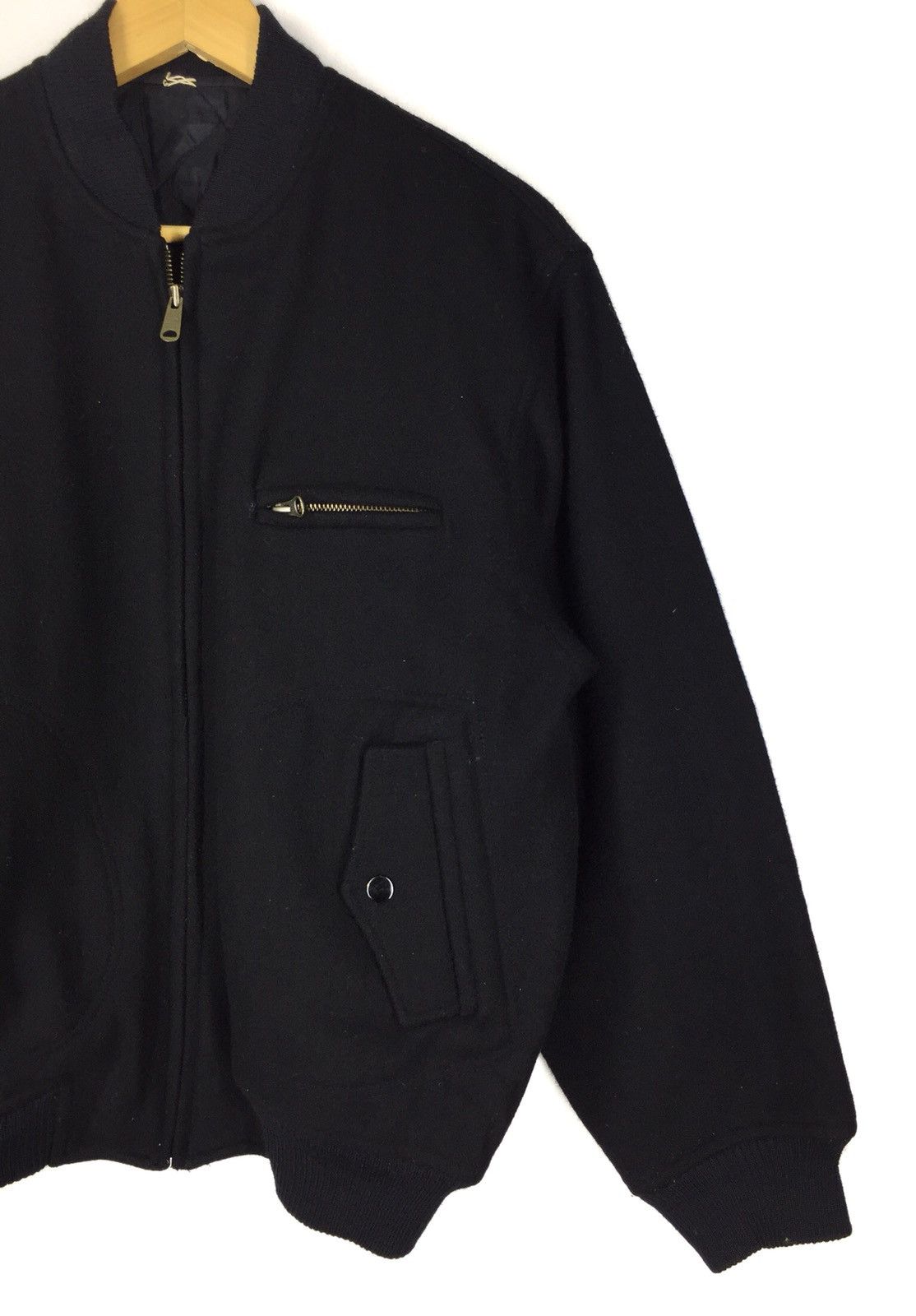 Japanese Brand VINTAGE FLANDRE WOOL VARSITY/BOMBER JACKET Size US M / EU 48-50 / 2 - 3 Thumbnail