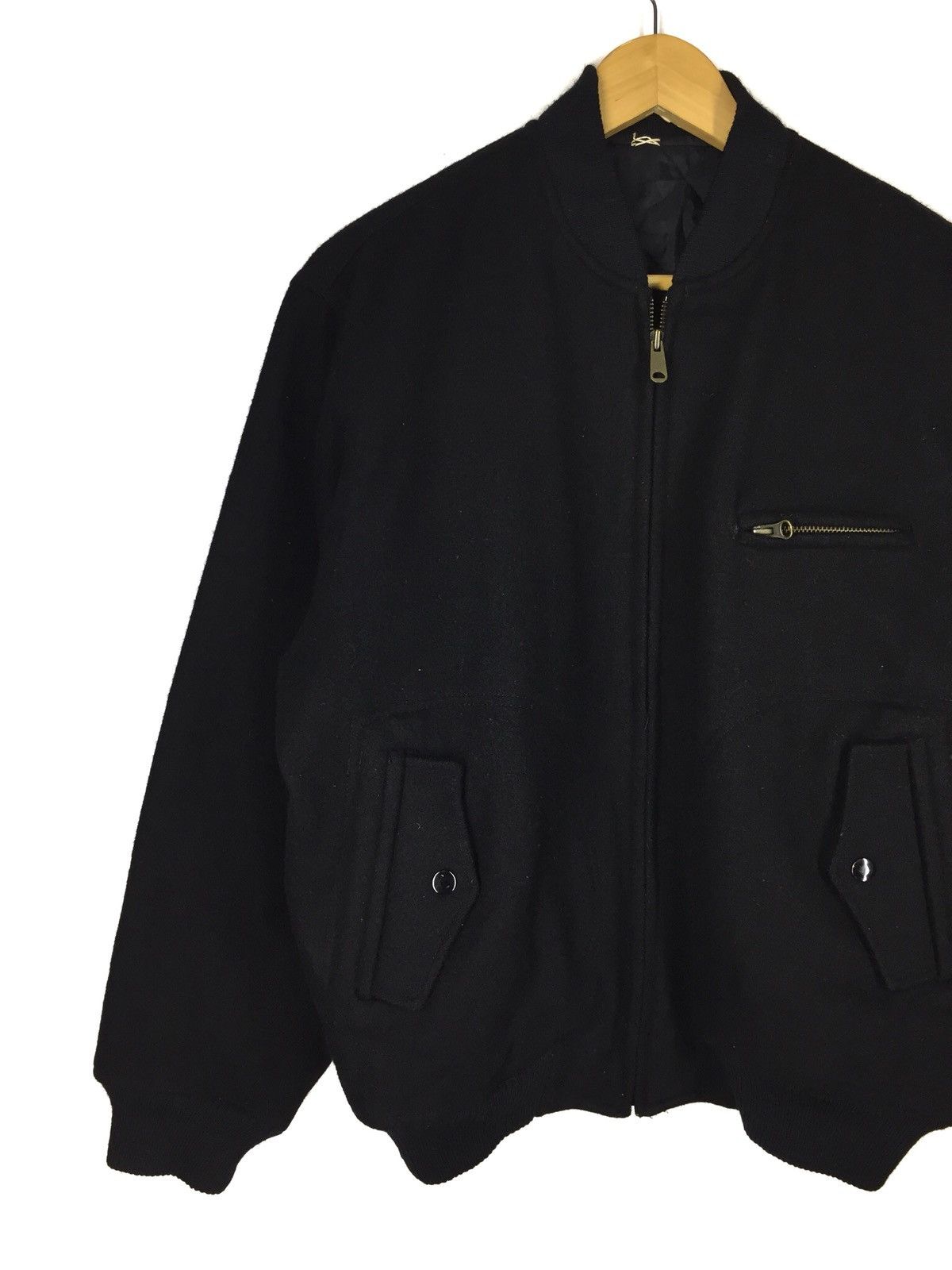 Japanese Brand VINTAGE FLANDRE WOOL VARSITY/BOMBER JACKET Size US M / EU 48-50 / 2 - 2 Thumbnail