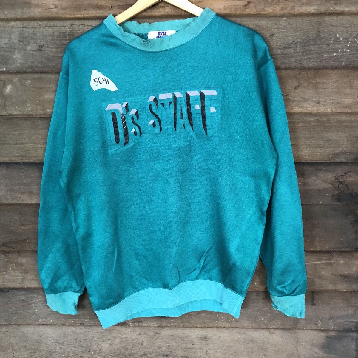 Japanese Brand × Vintage Ds Staff Green Vintage Sweatshirt #5641 Size US L / EU 52-54 / 3 - 3 Thumbnail