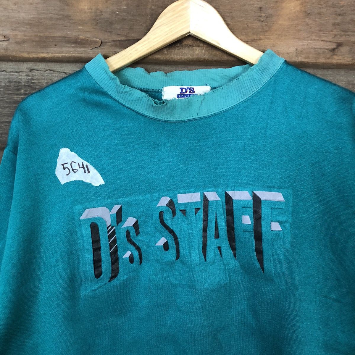 Japanese Brand × Vintage Ds Staff Green Vintage Sweatshirt #5641 Size US L / EU 52-54 / 3 - 5 Thumbnail