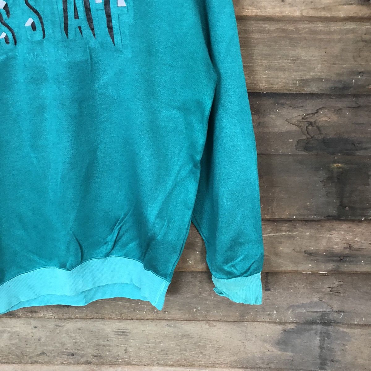 Japanese Brand × Vintage Ds Staff Green Vintage Sweatshirt #5641 Size US L / EU 52-54 / 3 - 4 Thumbnail