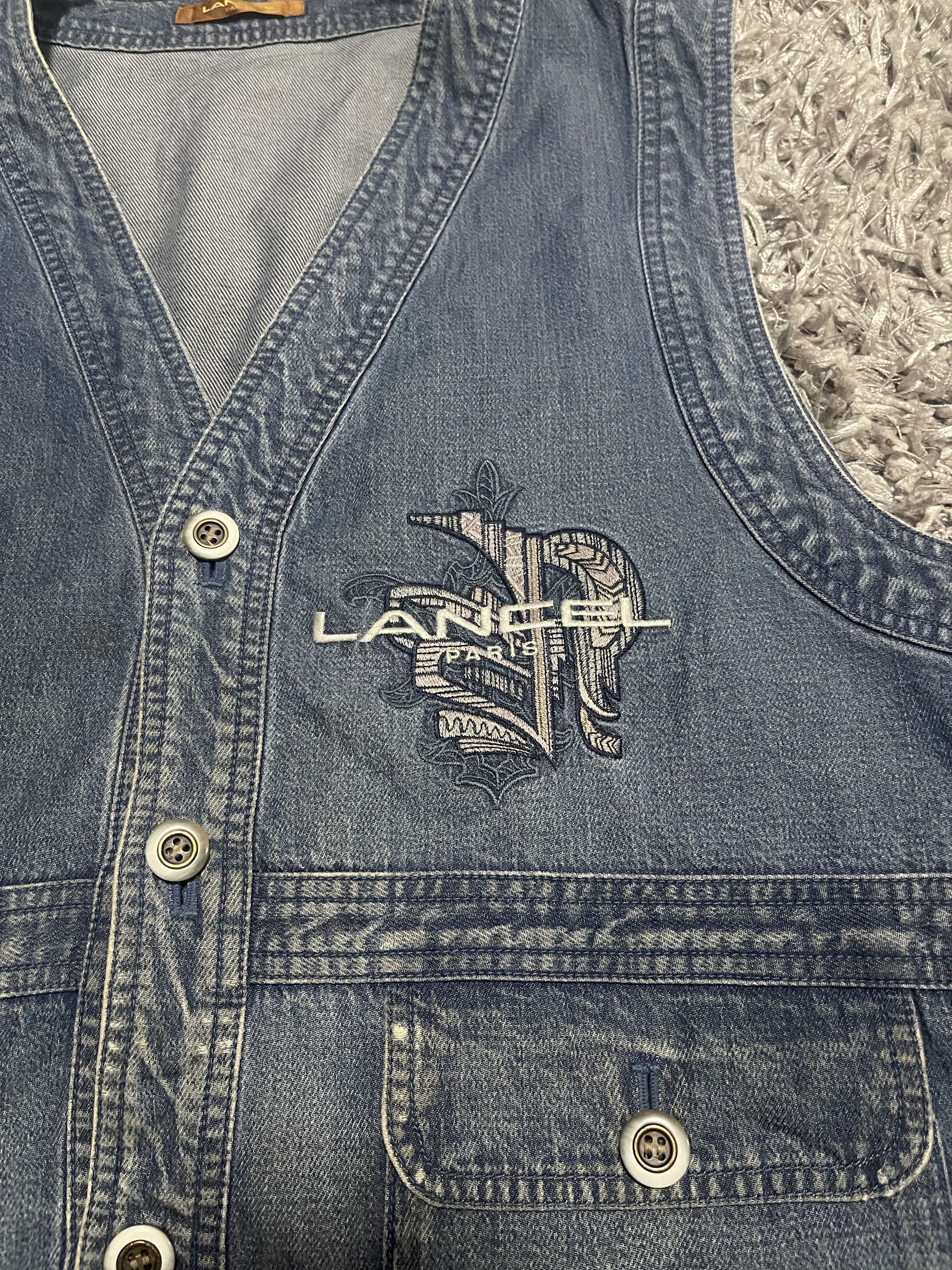 Lancel LANCEL PARIS VEST DISTRESSED JAPAN Size 44S - 4 Thumbnail