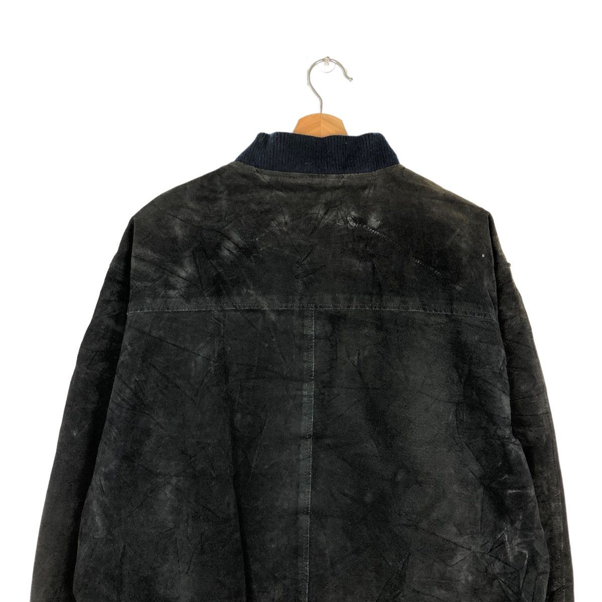 Japanese Brand VINTAGE SUEDE LEATHER BOMBER JACKET JAPAN ISSEY MIYAKE STYLE Size US M / EU 48-50 / 2 - 8 Thumbnail