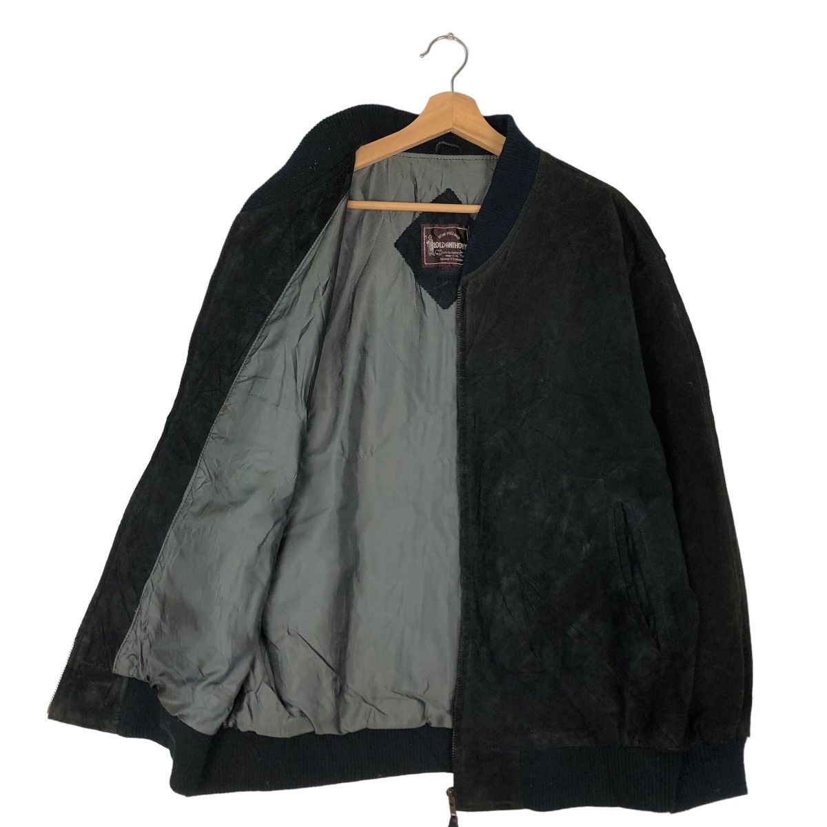 Japanese Brand VINTAGE SUEDE LEATHER BOMBER JACKET JAPAN ISSEY MIYAKE STYLE Size US M / EU 48-50 / 2 - 9 Thumbnail