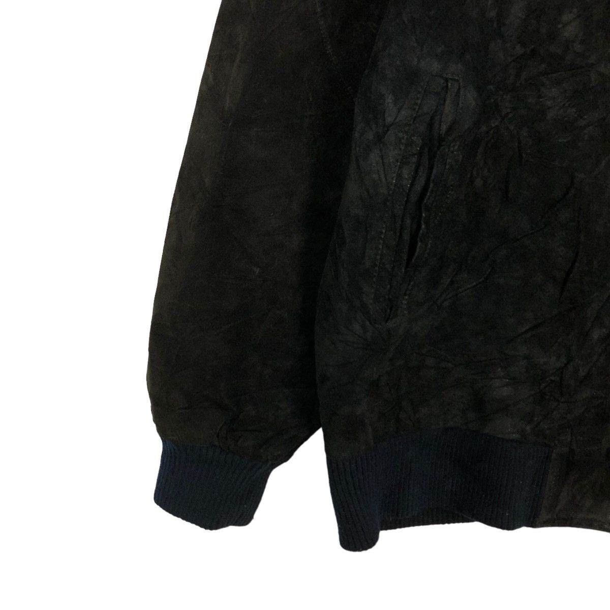 Japanese Brand VINTAGE SUEDE LEATHER BOMBER JACKET JAPAN ISSEY MIYAKE STYLE Size US M / EU 48-50 / 2 - 3 Thumbnail