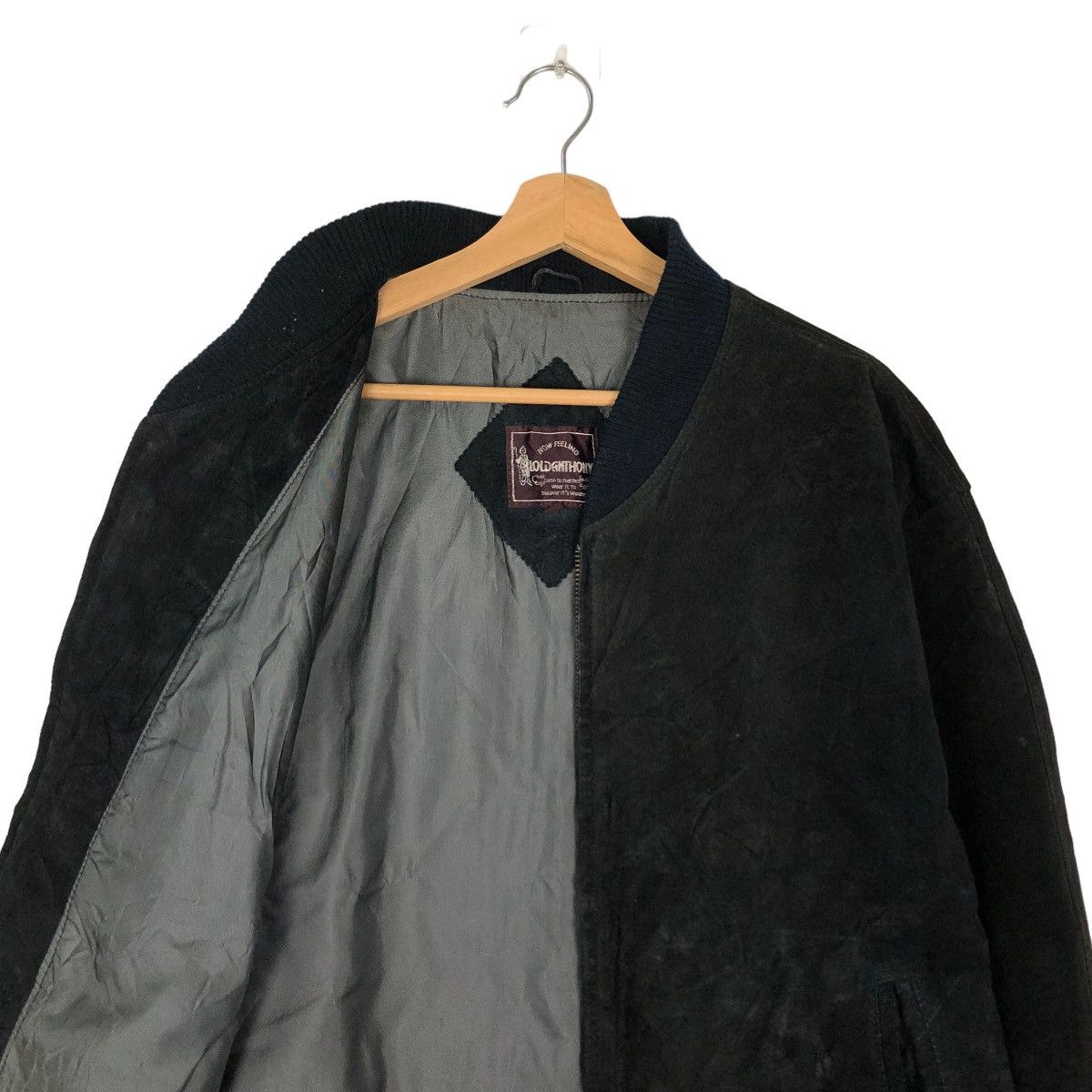 Japanese Brand VINTAGE SUEDE LEATHER BOMBER JACKET JAPAN ISSEY MIYAKE STYLE Size US M / EU 48-50 / 2 - 10 Thumbnail