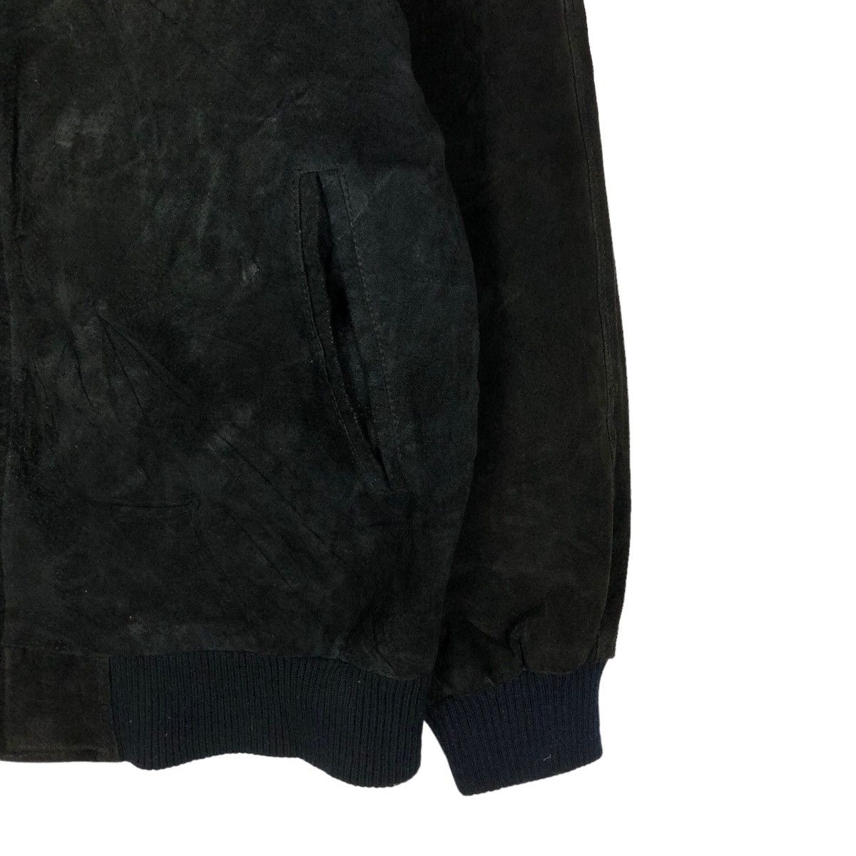 Japanese Brand VINTAGE SUEDE LEATHER BOMBER JACKET JAPAN ISSEY MIYAKE STYLE Size US M / EU 48-50 / 2 - 4 Thumbnail