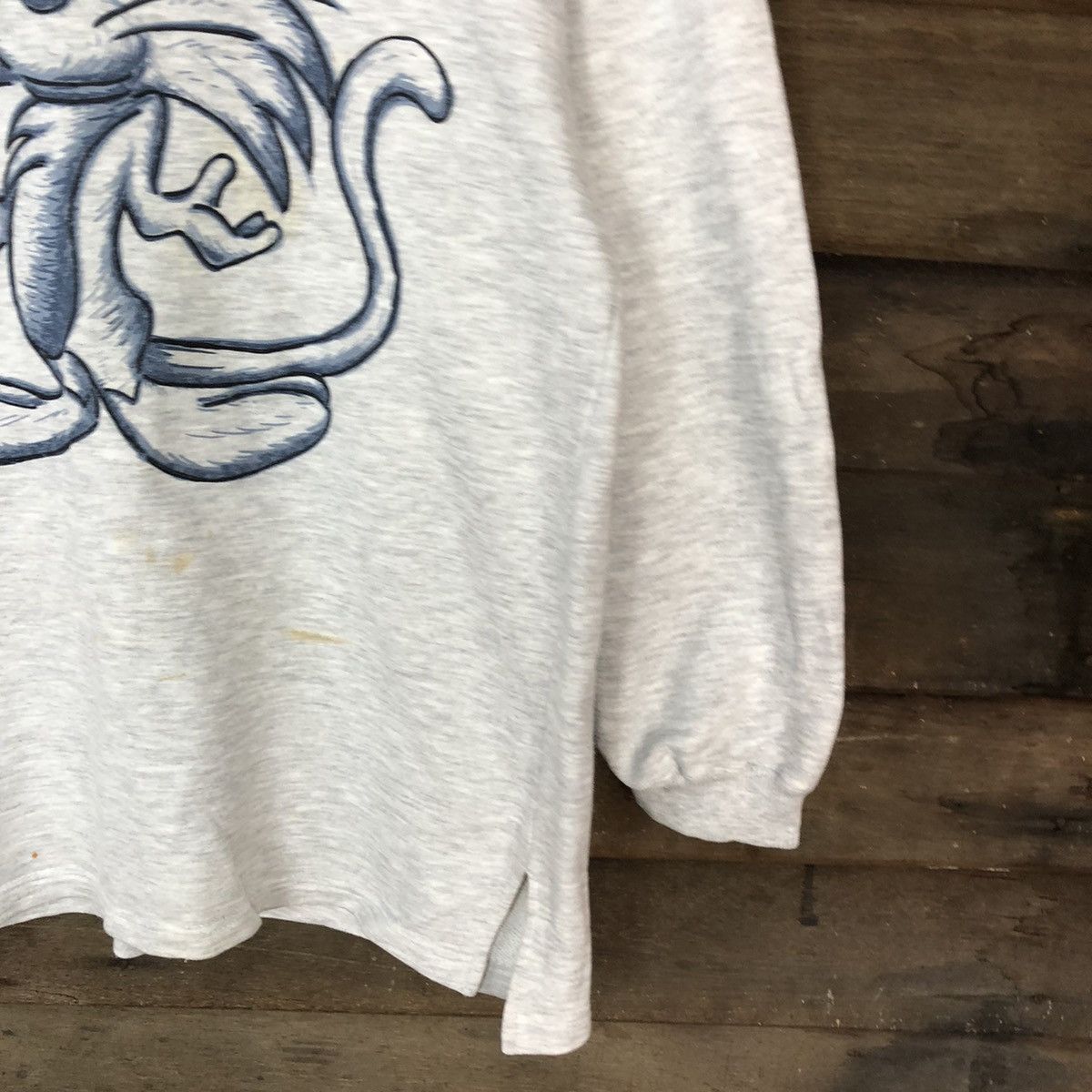 Japanese Brand × Vintage Tommi cartoon vintage faded thrashed Grey Sweatshirt #5644 Size US M / EU 48-50 / 2 - 5 Thumbnail