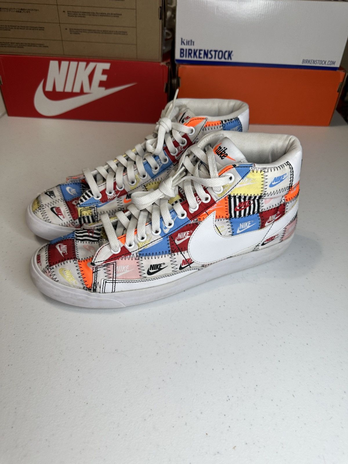 blazer mid patchwork