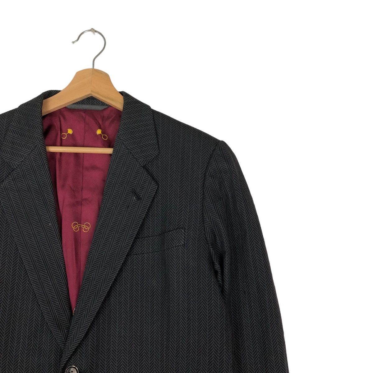 Japanese Brand VINTAGE DOUBLE BREAST JACKET LANVIN RARE SILK OVER PRINT Size US M / EU 48-50 / 2 - 5 Thumbnail