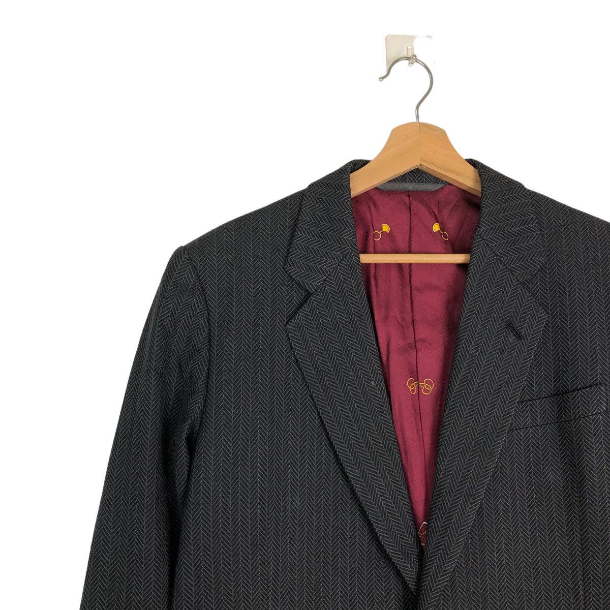 Japanese Brand VINTAGE DOUBLE BREAST JACKET LANVIN RARE SILK OVER PRINT Size US M / EU 48-50 / 2 - 6 Thumbnail