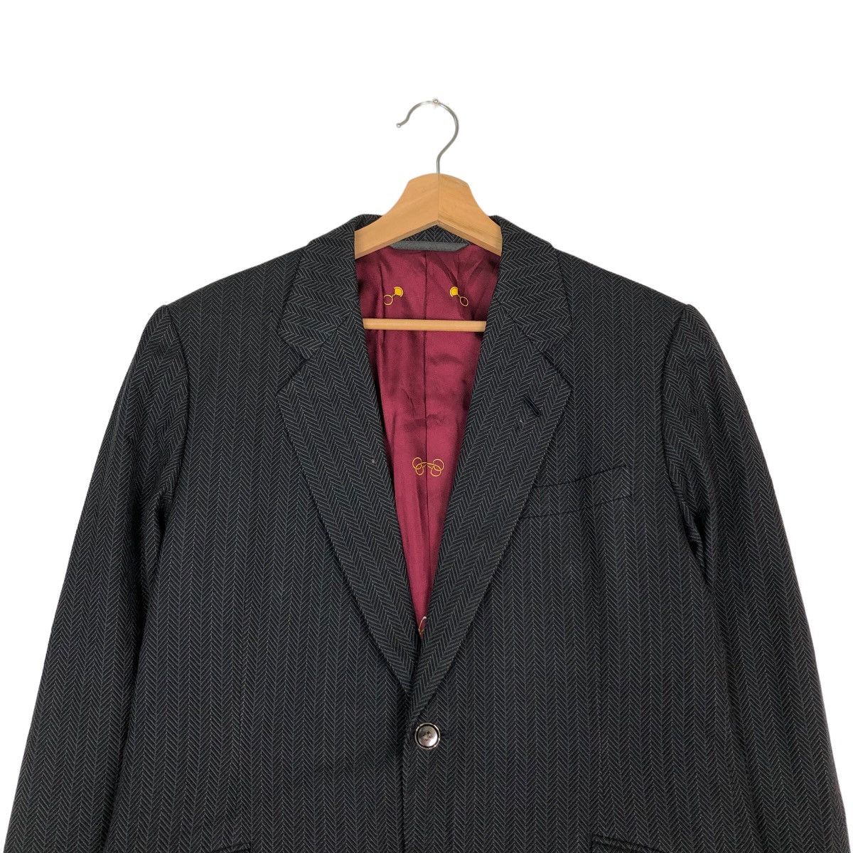 Japanese Brand VINTAGE DOUBLE BREAST JACKET LANVIN RARE SILK OVER PRINT Size US M / EU 48-50 / 2 - 2 Thumbnail