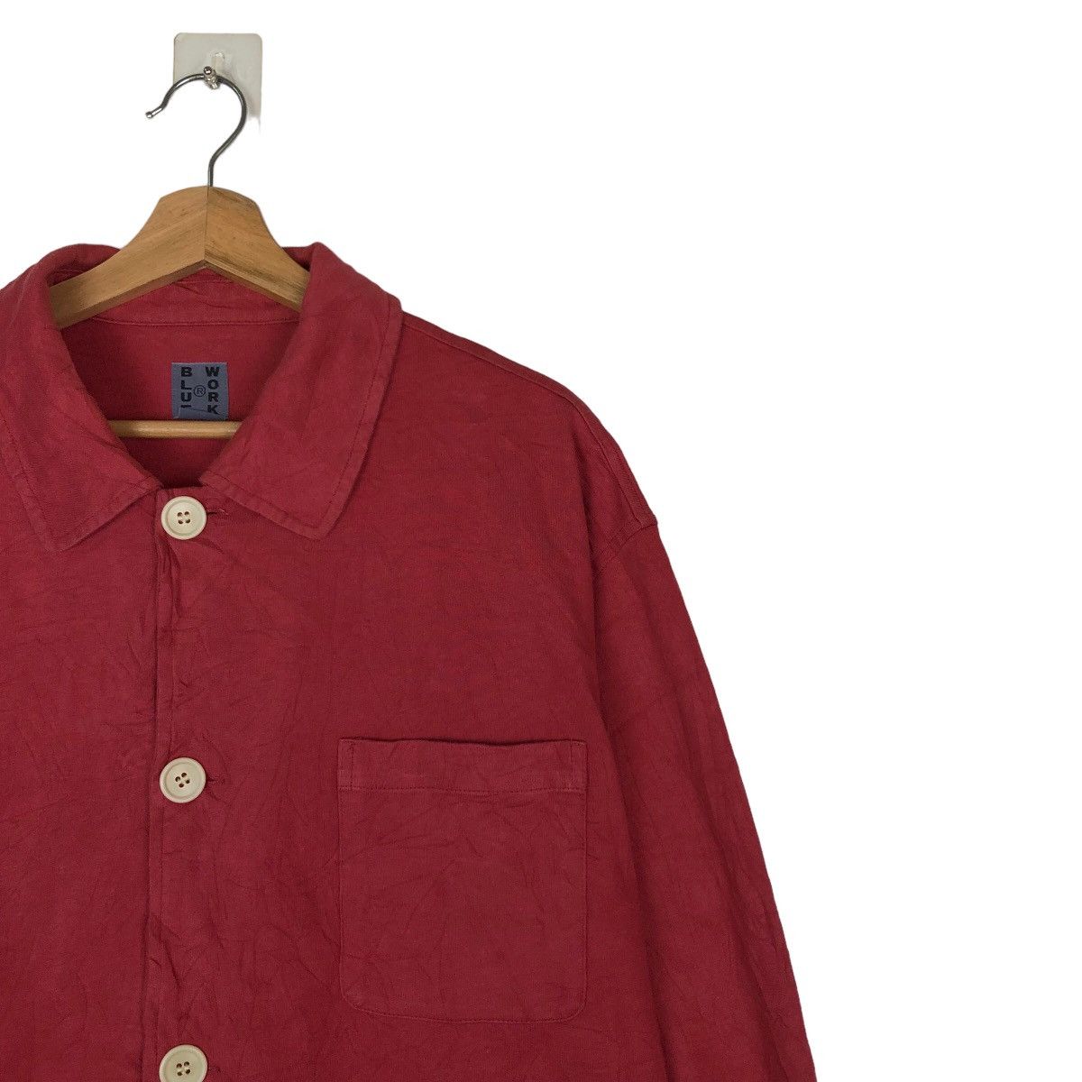 Blue Blue Japan VINTAGE HIKORY CHORE JACKET BLUE WORK INSPIRED ISSEY MIYAKE Size US M / EU 48-50 / 2 - 5 Thumbnail