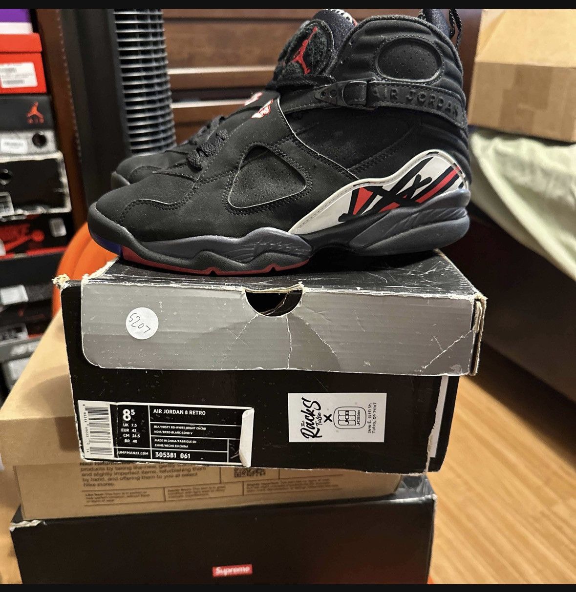 jordan retro 8 size 7
