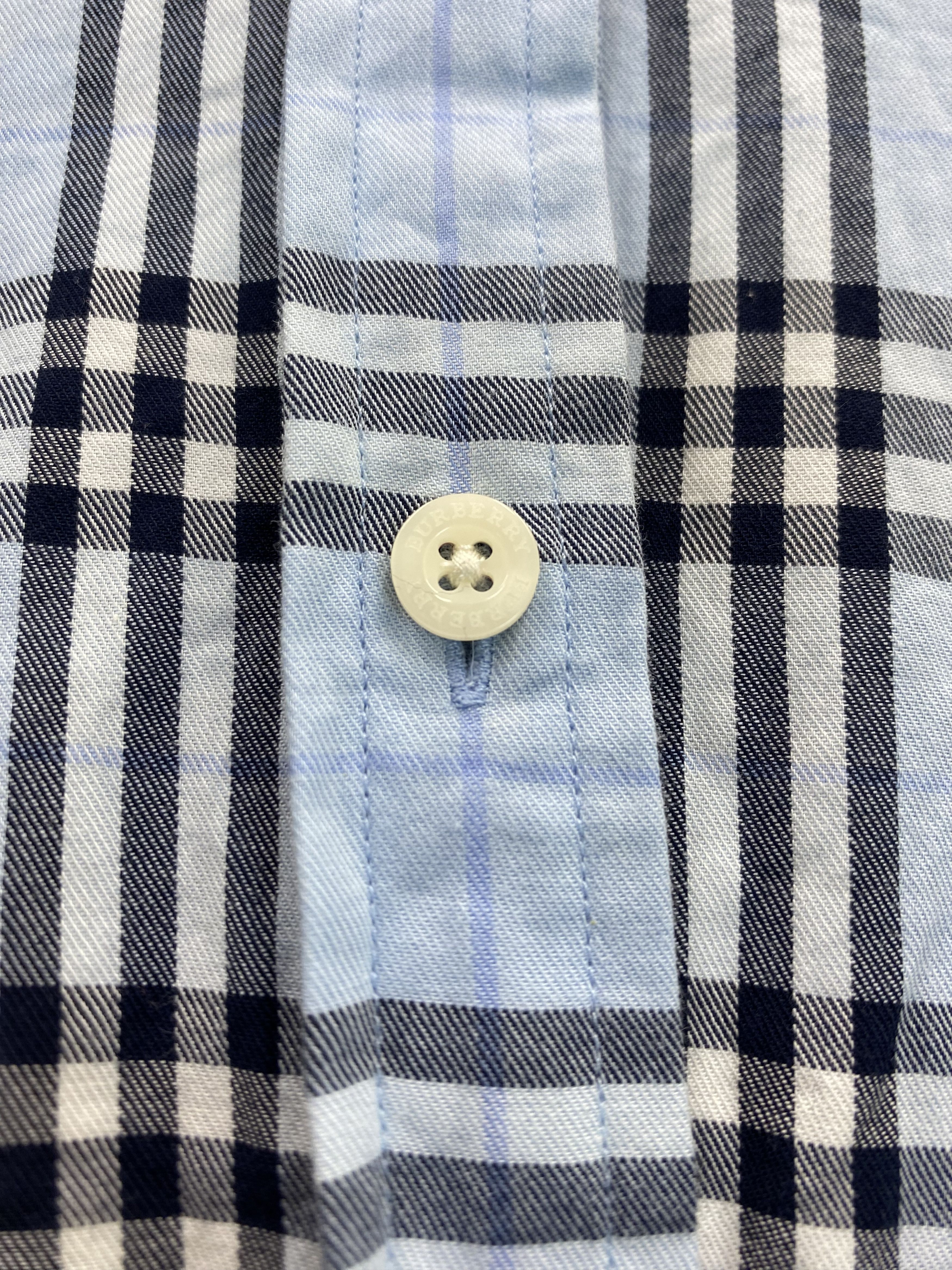 Burberry Check Short Sleeve Button Up Shirt