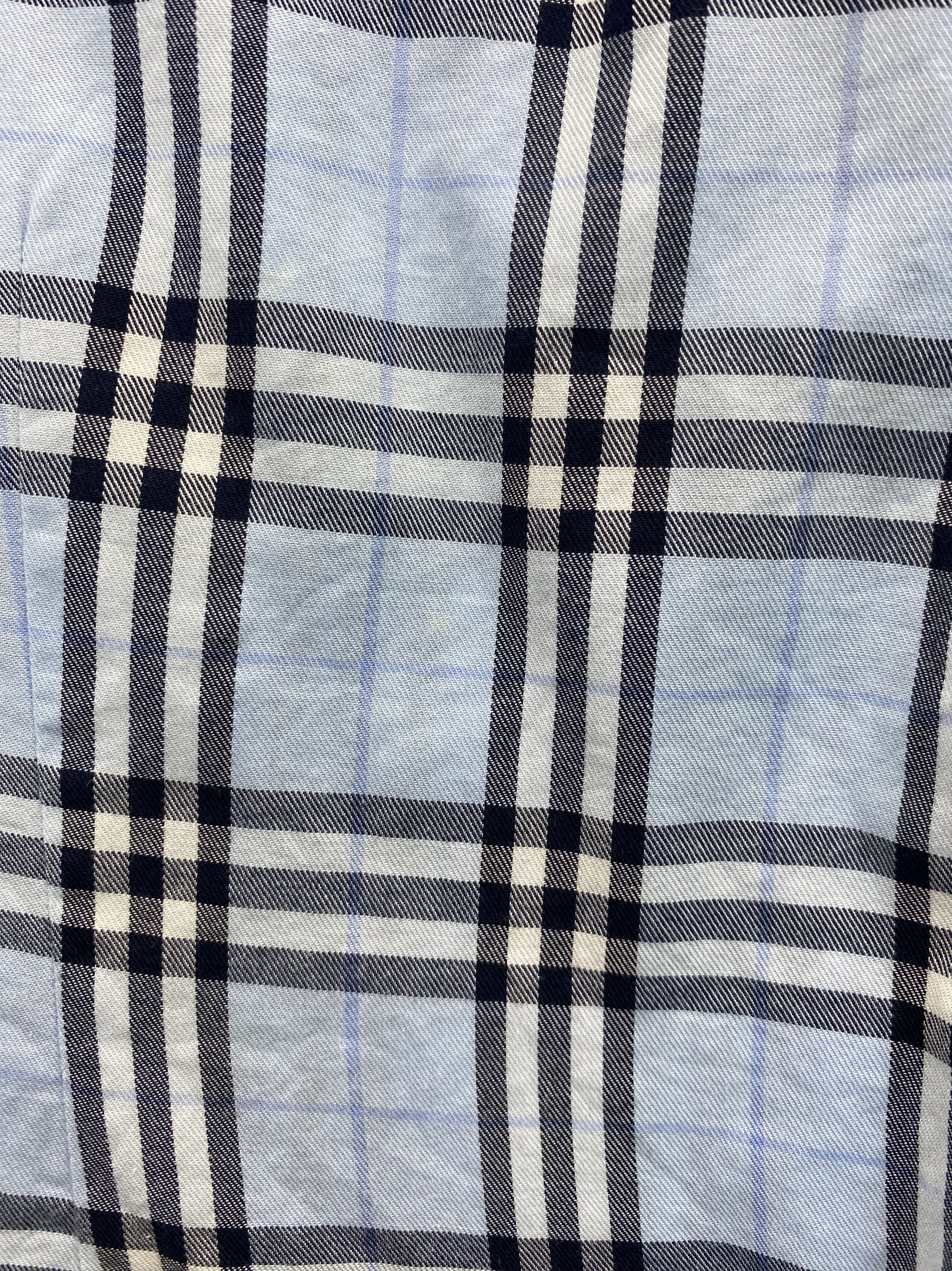 Burberry Check Short Sleeve Button Up Shirt