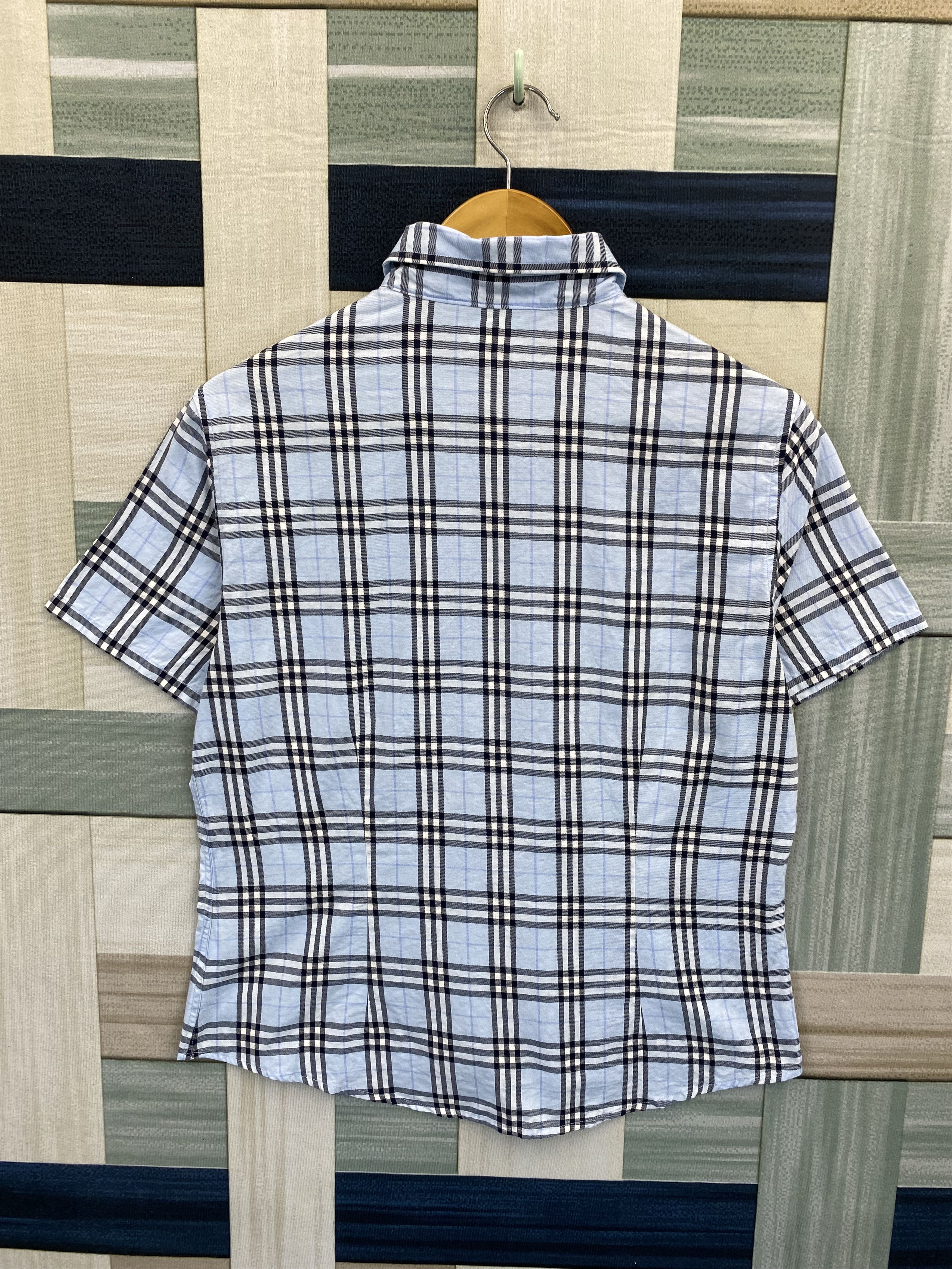 Burberry Check Short Sleeve Button Up Shirt