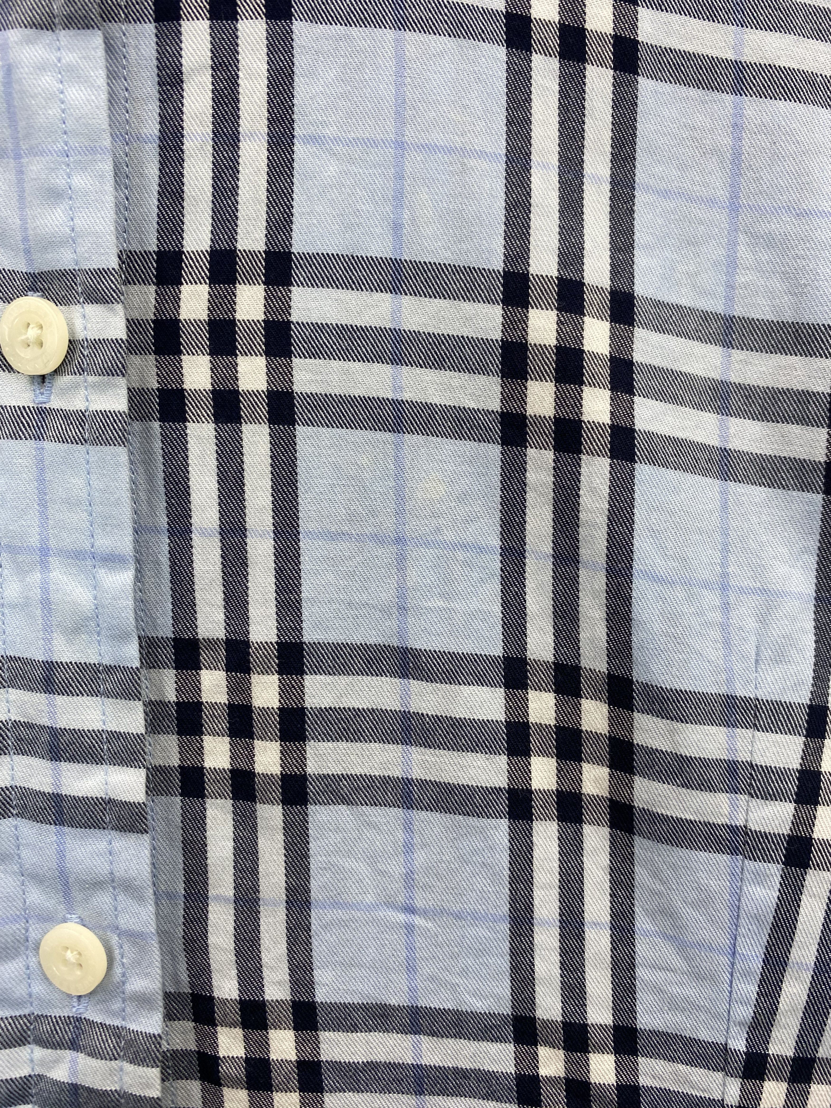 Burberry Check Short Sleeve Button Up Shirt