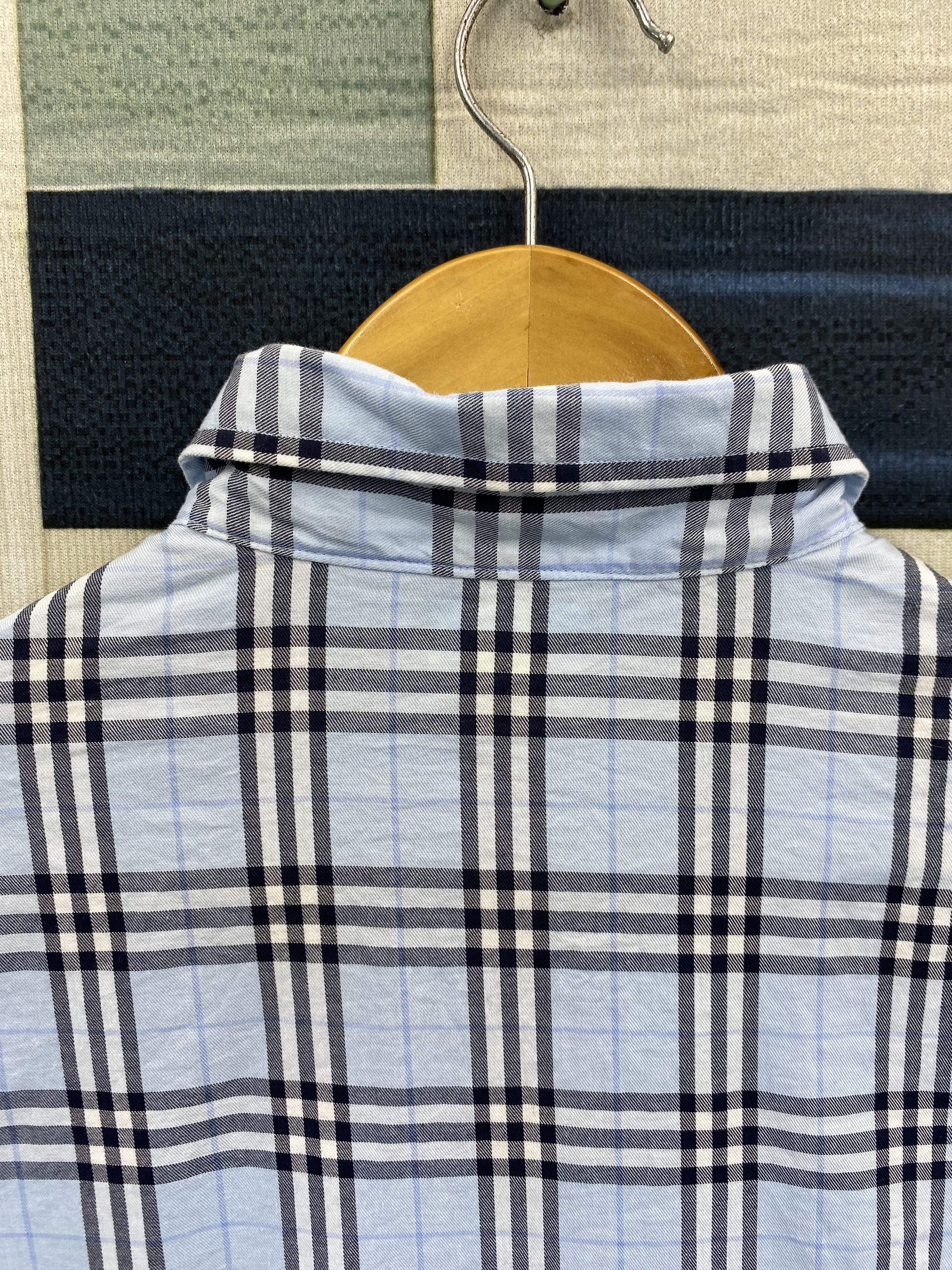 Burberry Check Short Sleeve Button Up Shirt