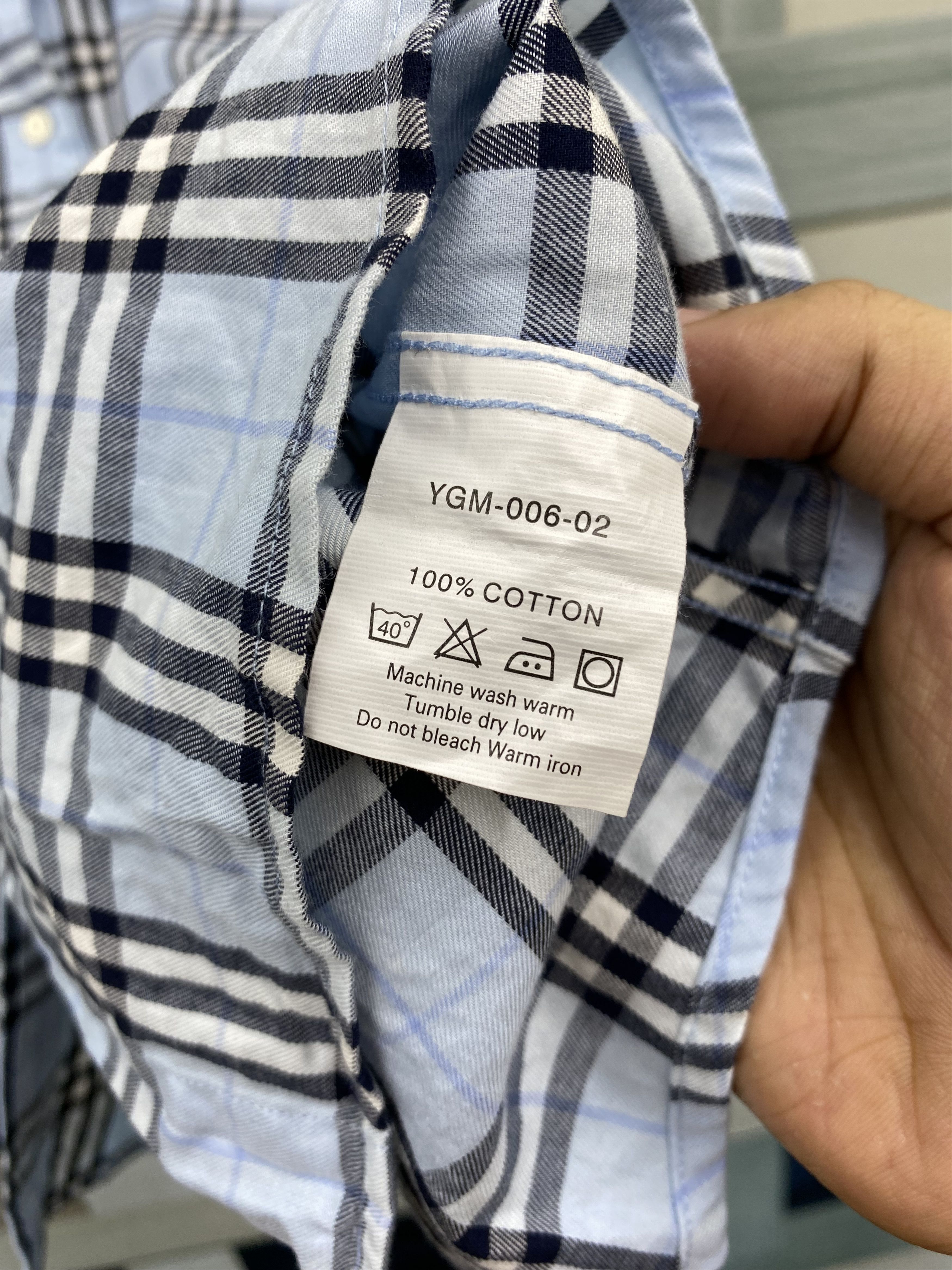Burberry Check Short Sleeve Button Up Shirt