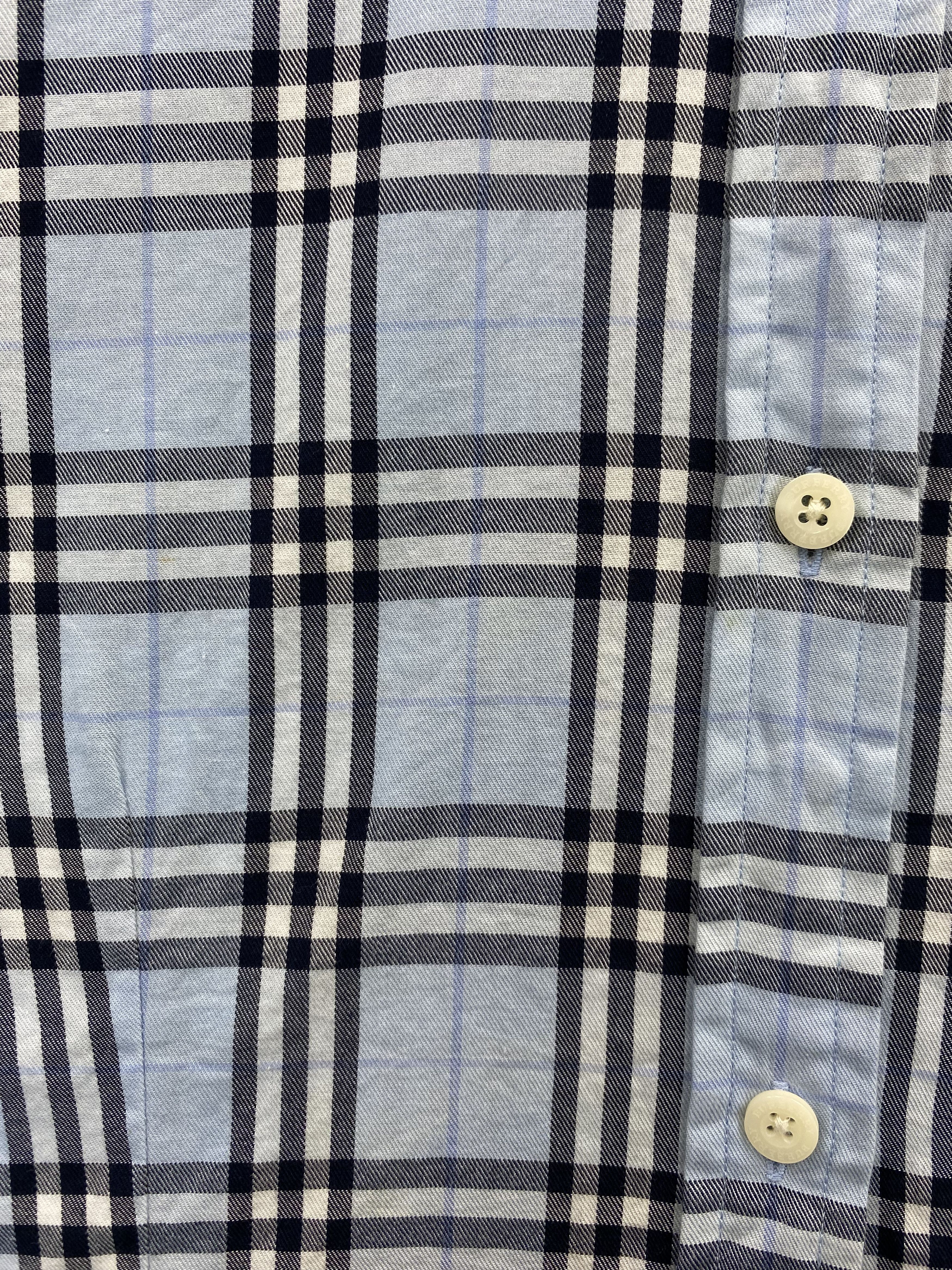 Burberry Check Short Sleeve Button Up Shirt