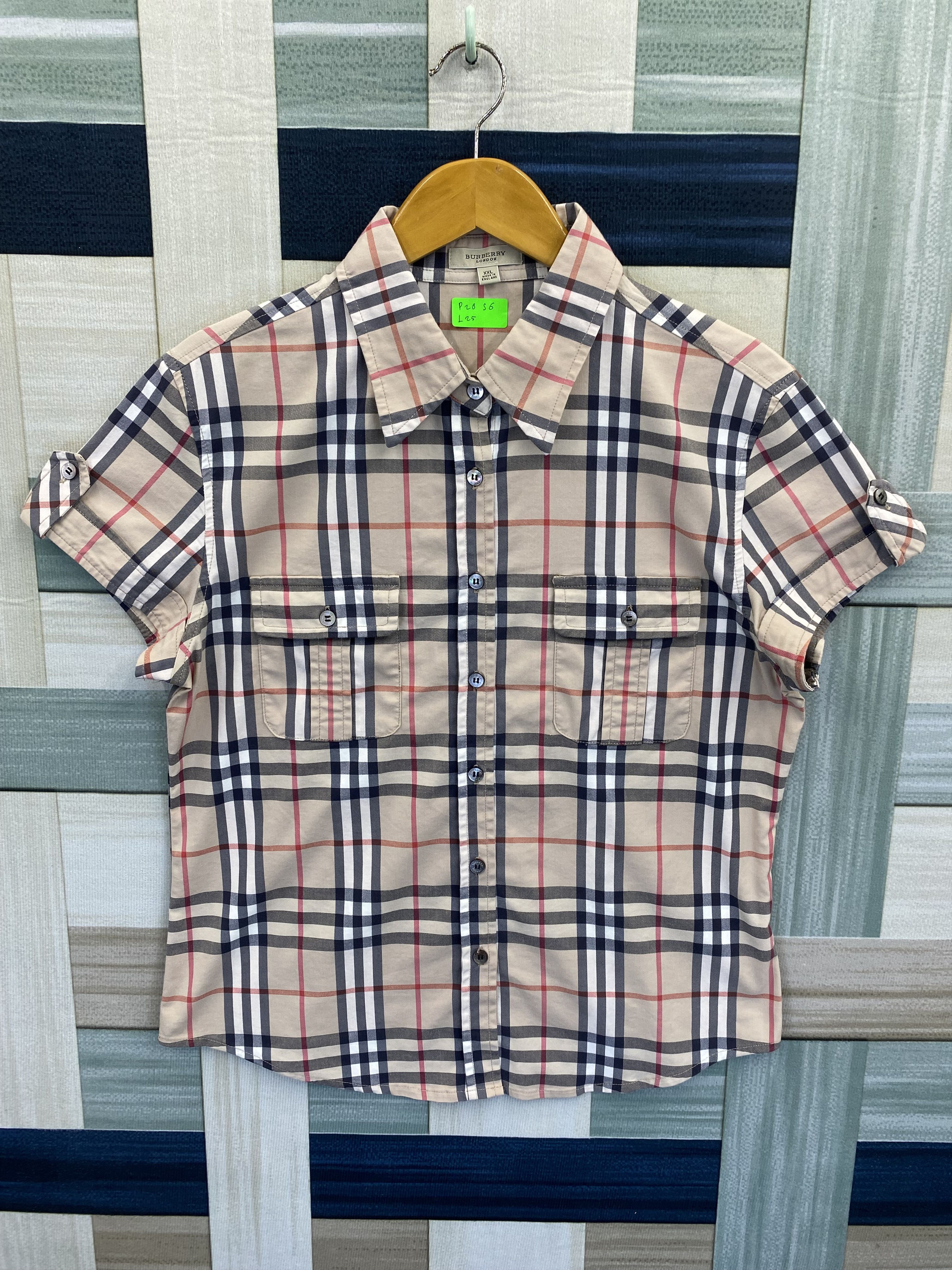 Burberry Burberry Check Double Pocket Button Up Shirt Size XXL / US 16-18 / IT 52-54 - 1 Thumbnail