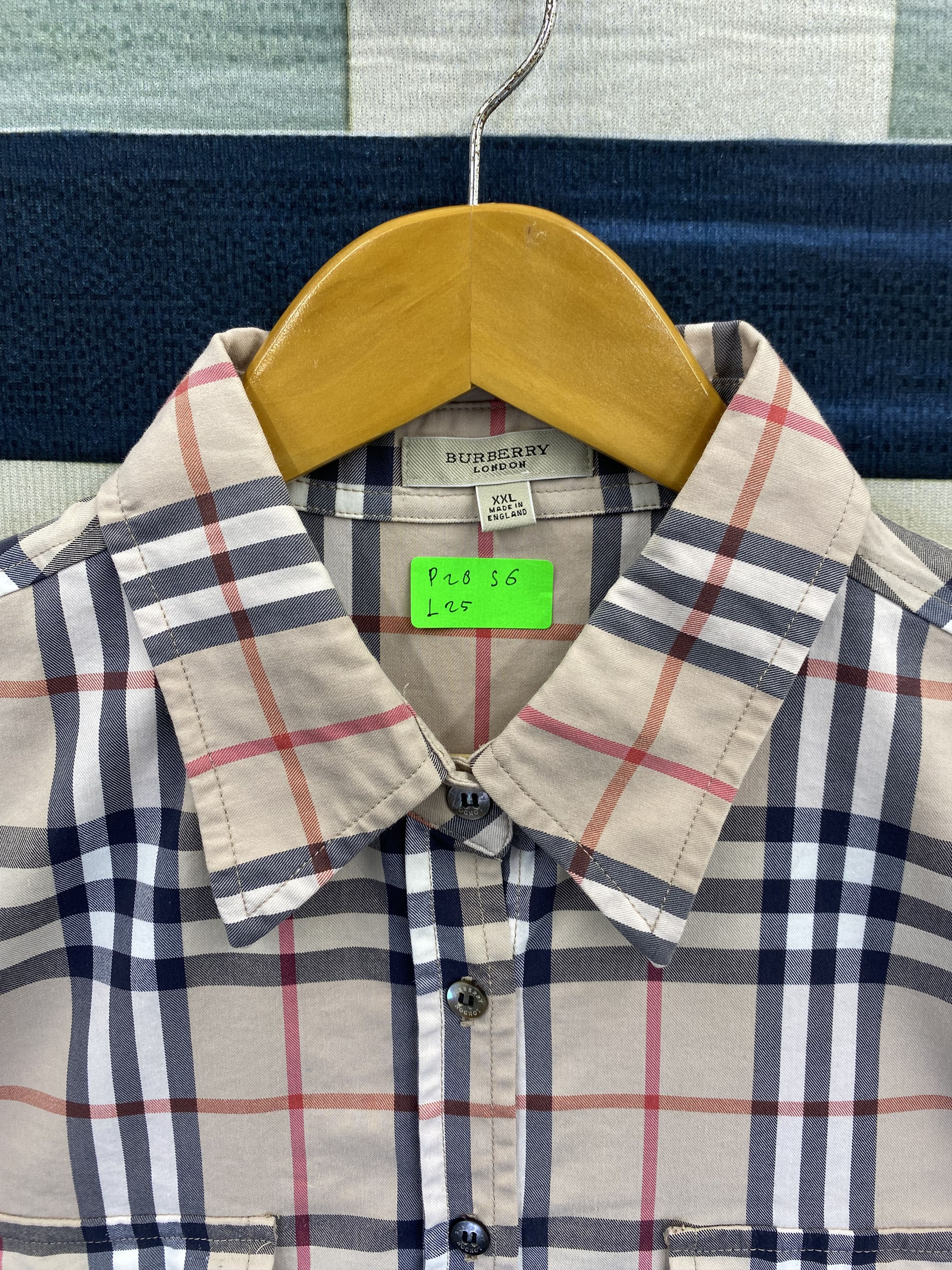 Burberry Burberry Check Double Pocket Button Up Shirt Size XXL / US 16-18 / IT 52-54 - 2 Thumbnail