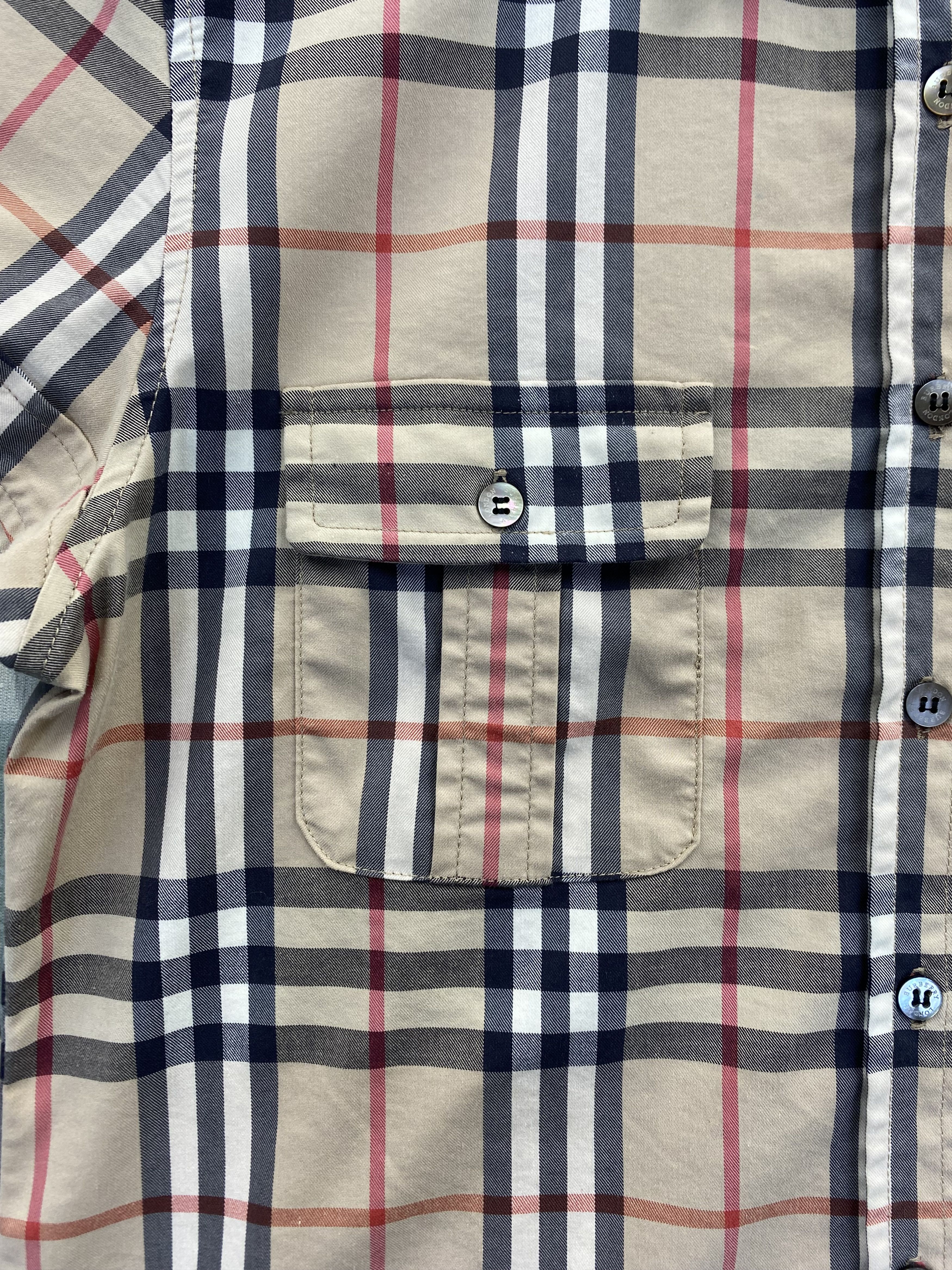 Burberry Burberry Check Double Pocket Button Up Shirt Size XXL / US 16-18 / IT 52-54 - 5 Thumbnail