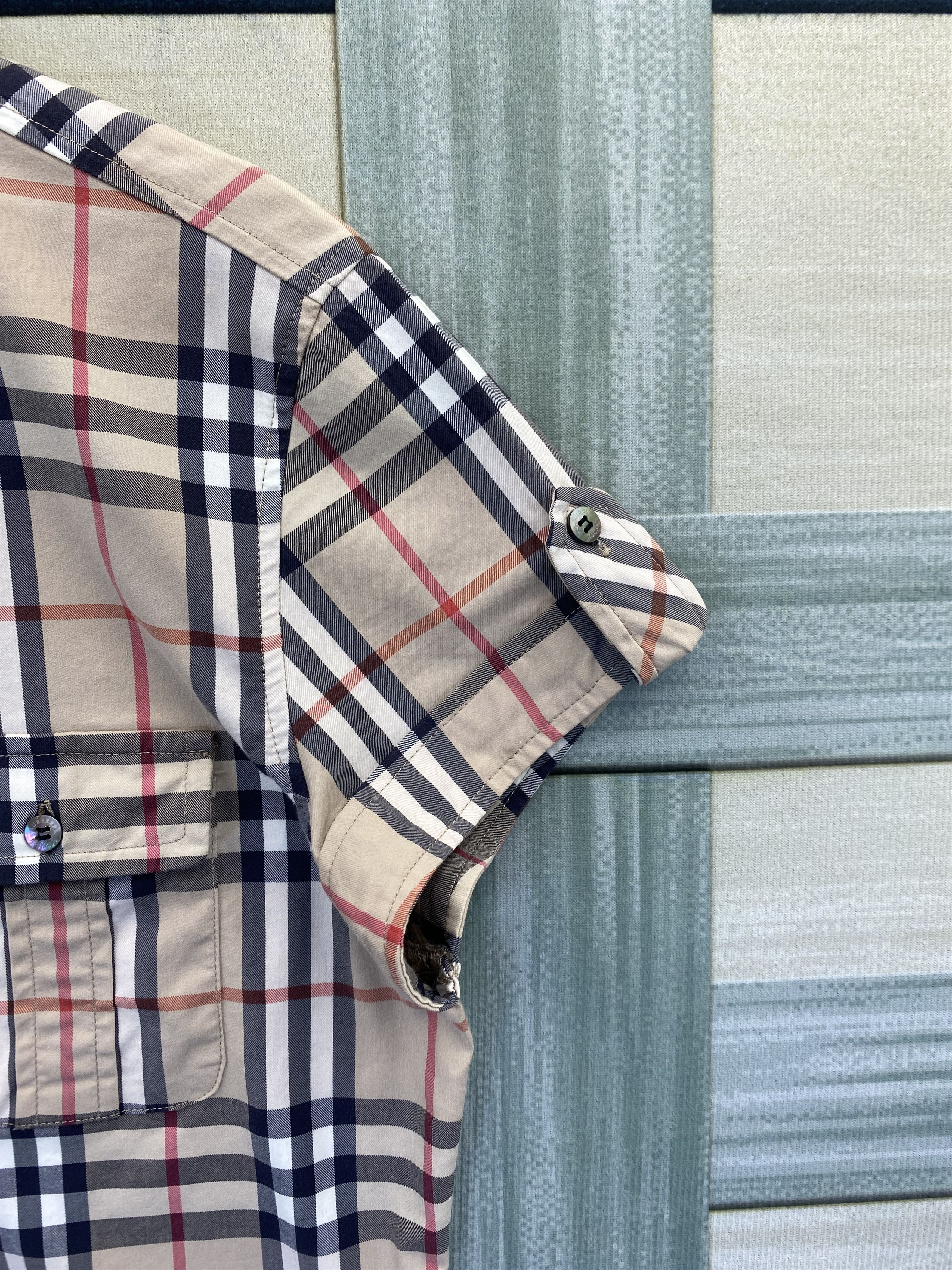 Burberry Burberry Check Double Pocket Button Up Shirt Size XXL / US 16-18 / IT 52-54 - 4 Thumbnail