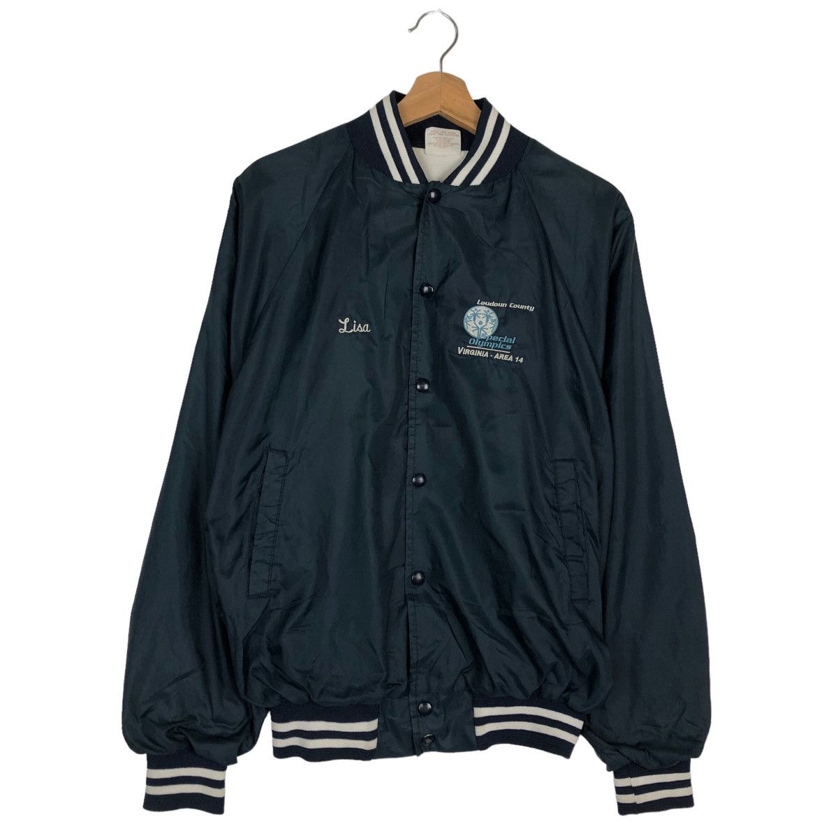 Vintage VINTAGE BOMBER JACKET BIG LOGO SPECIAL OLYMPICS USA MADE Size US M / EU 48-50 / 2 - 1 Thumbnail