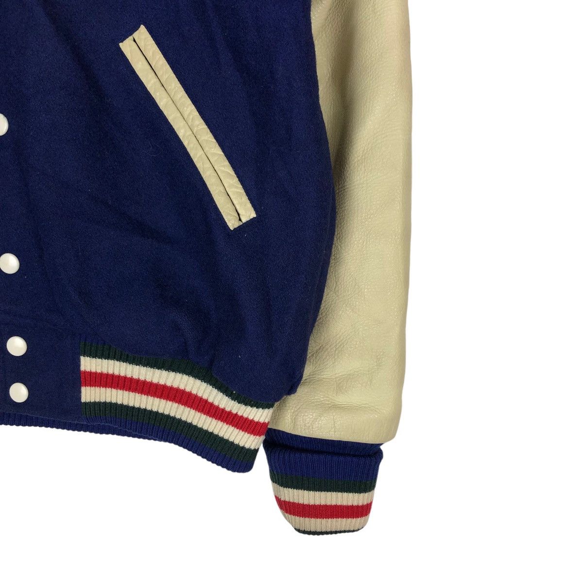 Japanese Brand VINTAGE 1991 SOCCER CLUB KITASATO VARSITY JACKET LEATHER Size US M / EU 48-50 / 2 - 4 Thumbnail