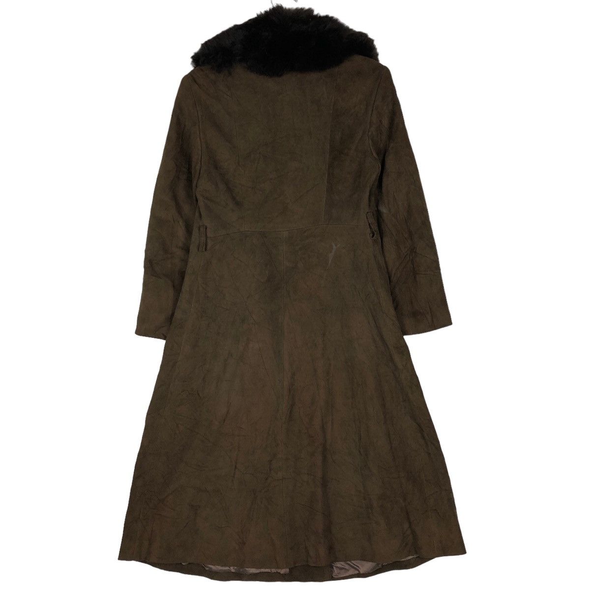 Japanese Brand VINTAGE LONG JACKET SOFT LEATHER MINK FUR COLLAR MADRID Size M / US 6-8 / IT 42-44 - 7 Thumbnail