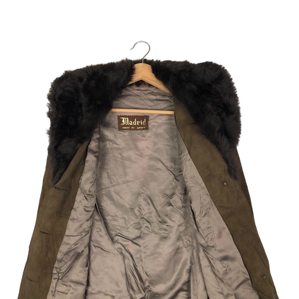 Japanese Brand VINTAGE LONG JACKET SOFT LEATHER MINK FUR COLLAR MADRID Size M / US 6-8 / IT 42-44 - 11 Thumbnail